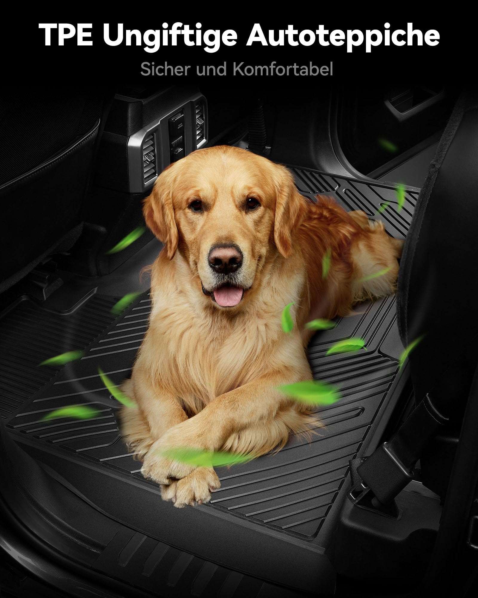 3W Floor Mats Fit Range Rover Sport 2023 2024 2025(Not For Range/Land Rover Discovery Sport) Tpe All Weather Custom Fit For Land