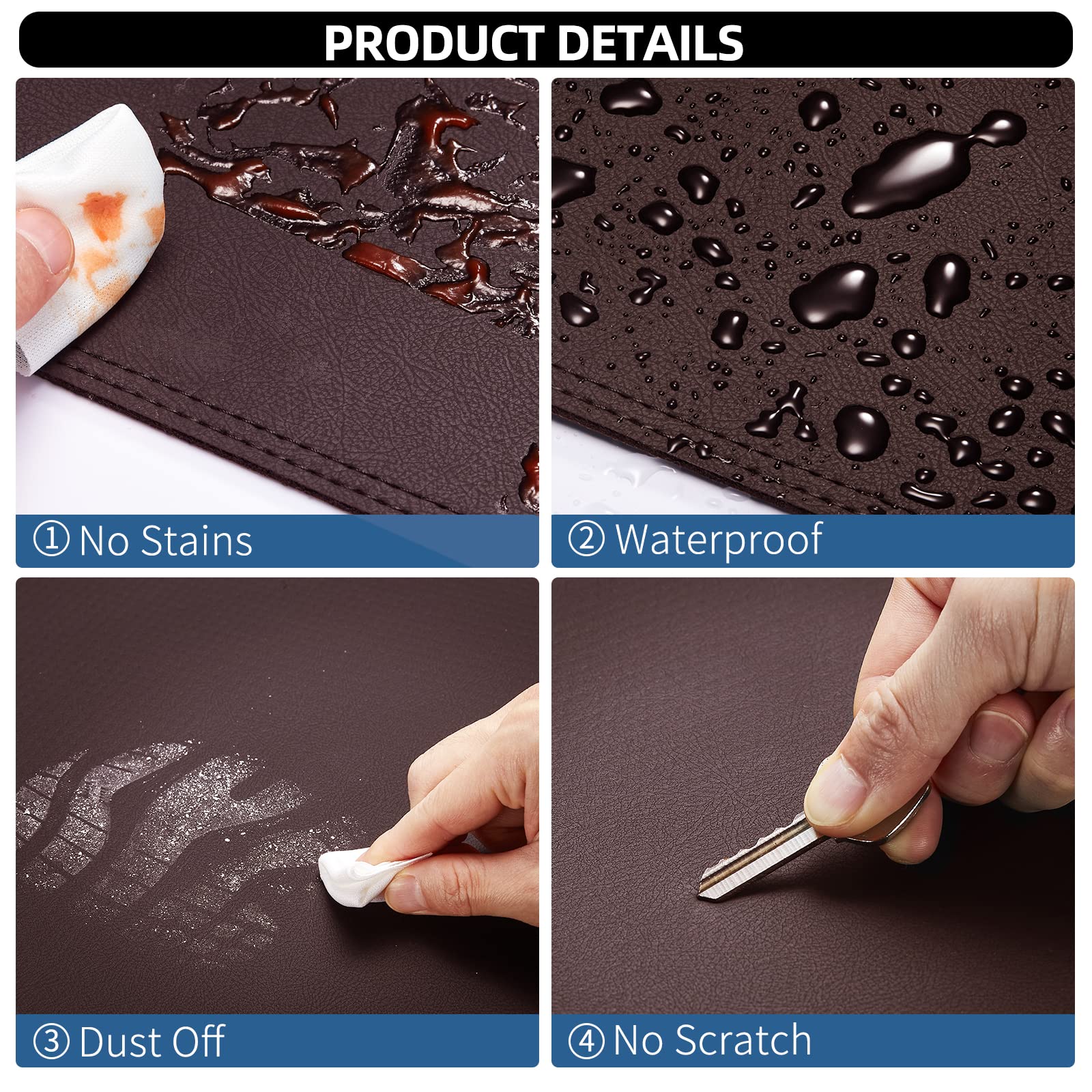 BERKSYDE Dashboard Dash Mat Cover Leather Dashboard Pad Sun Protection Compatible for 99-06 Chevy Silverado GMC Sierra,00-06 Che