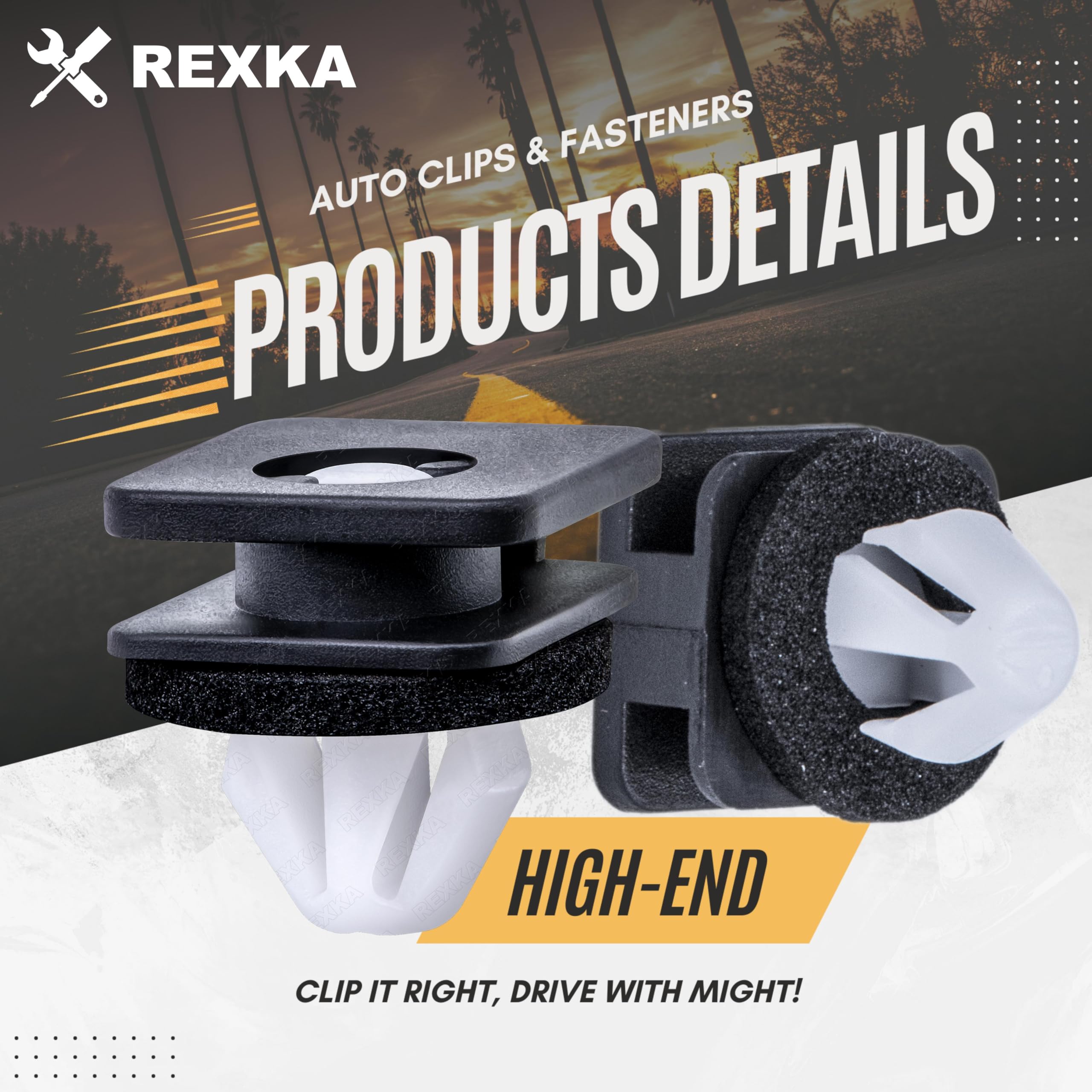 Rexka 10Pcs A Pillar Trim Hardware Windshield Moulding Retaining Clips Compatible With Ford Explorer 2011-2019 Bb5Z-78519R44-A B