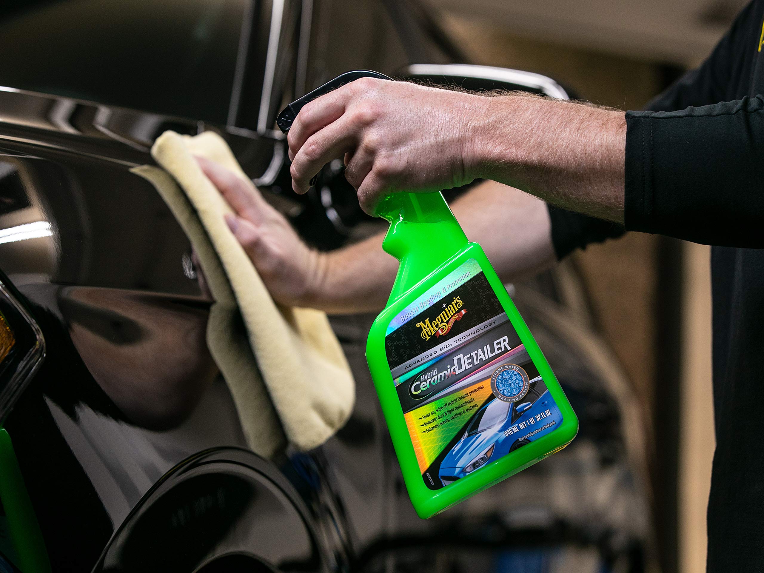 Meguiar'S Hybrid Ceramic Detailer, Spray Car Detailer With Advanced Sio2 Hybrid Technology - 32 Oz Spray Bottle