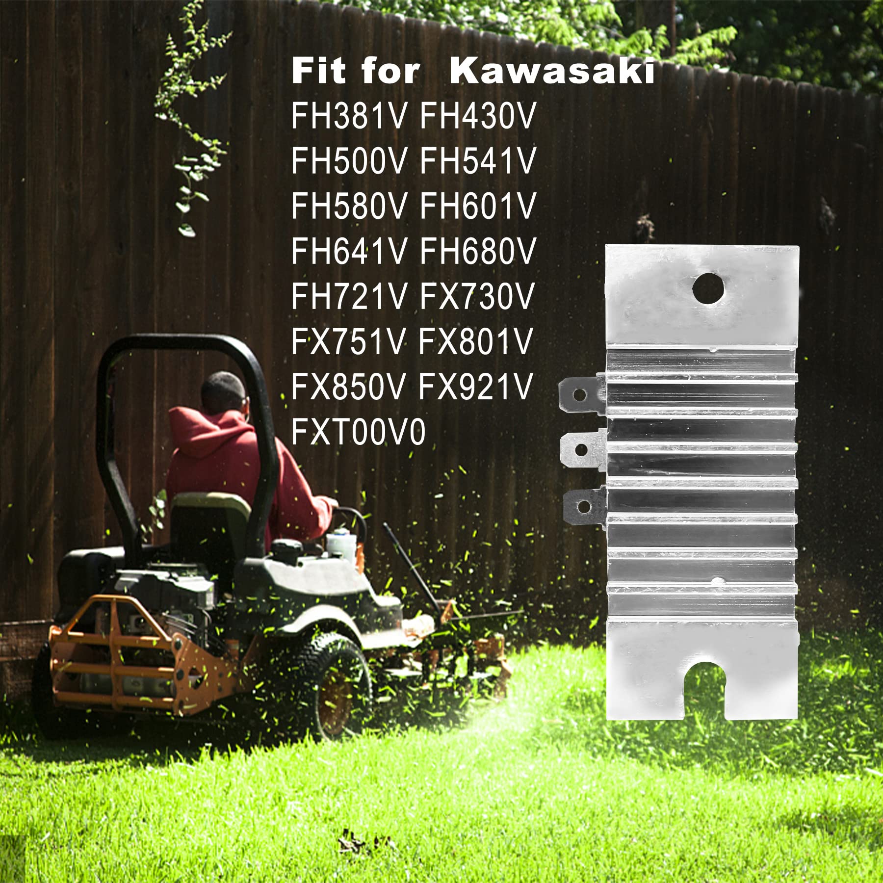 Voltage Regulator Rectifier Powersports Replacement 21066-7011 Fits For Kawasaki Fx730V Fr651V Fr691V Fs600V Fr730V Fs730V Fx651V Fs651V Fx691V Fs691V Fr600V Fx600V Fr541V Fx541V Fs541V