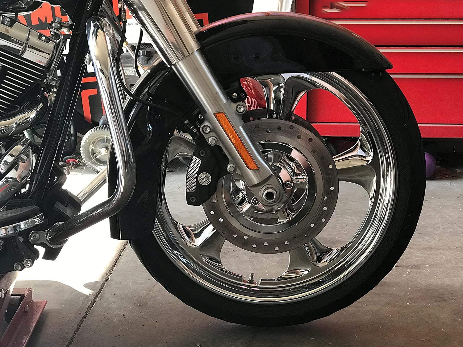 WOWTK Front 21'' Wheel Fender Risers Lift Brackets fits for Harley Touring Electra Glide Road Glide Road King Street Glide Model