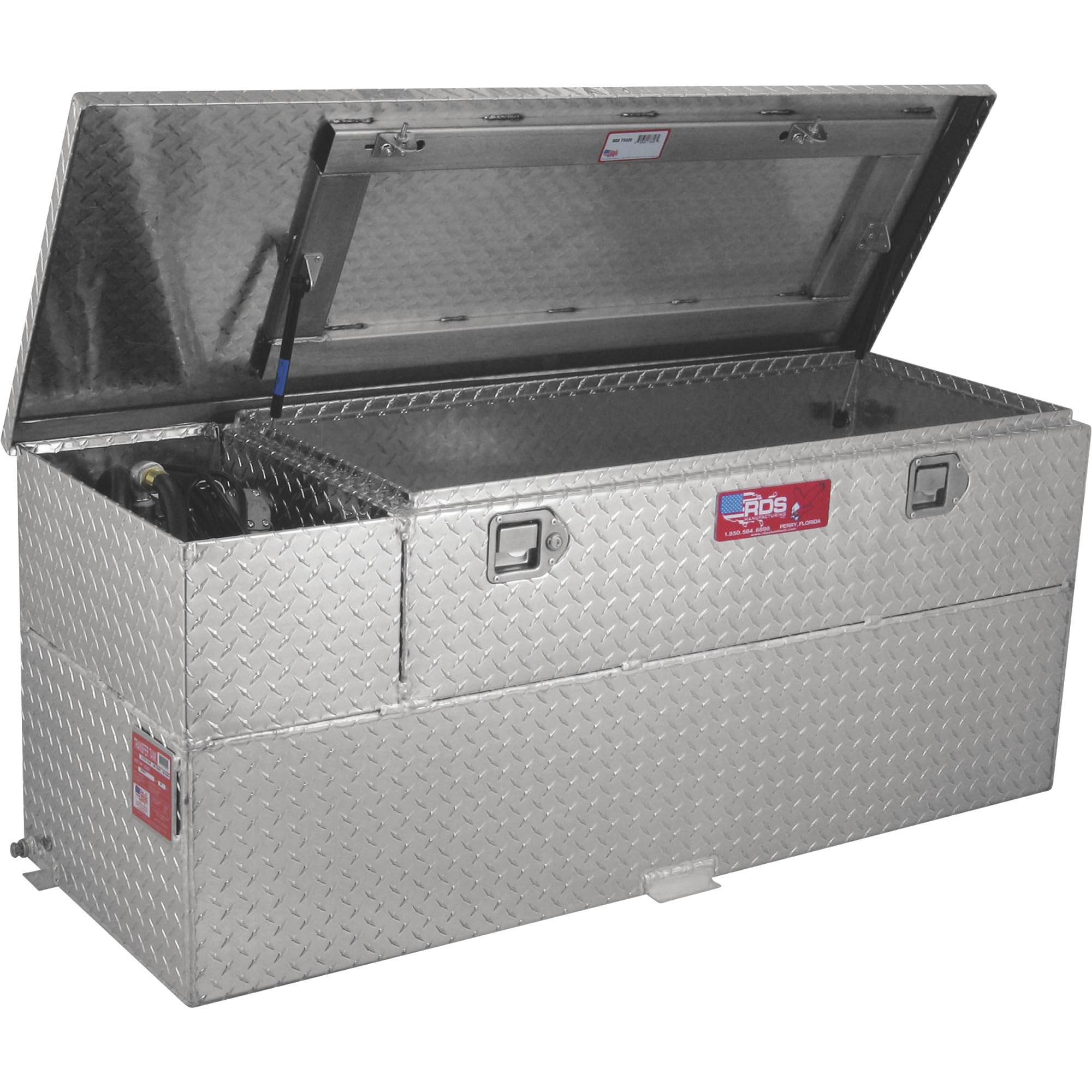 Rds Mfg Inc Fuel Transfer/Auxiliary Tank/Toolbox Combo With 8 Gpm Pump - 60-Gal. Capacity