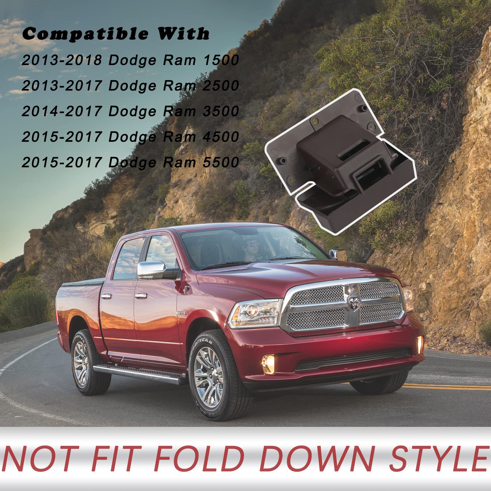 Tqponly Center Console Armrest Latch Compatible With 2013-2018 Dodge Ram 1500 2500 3500 4500 5500 Accessories Replaces 5Rq83Tx7A