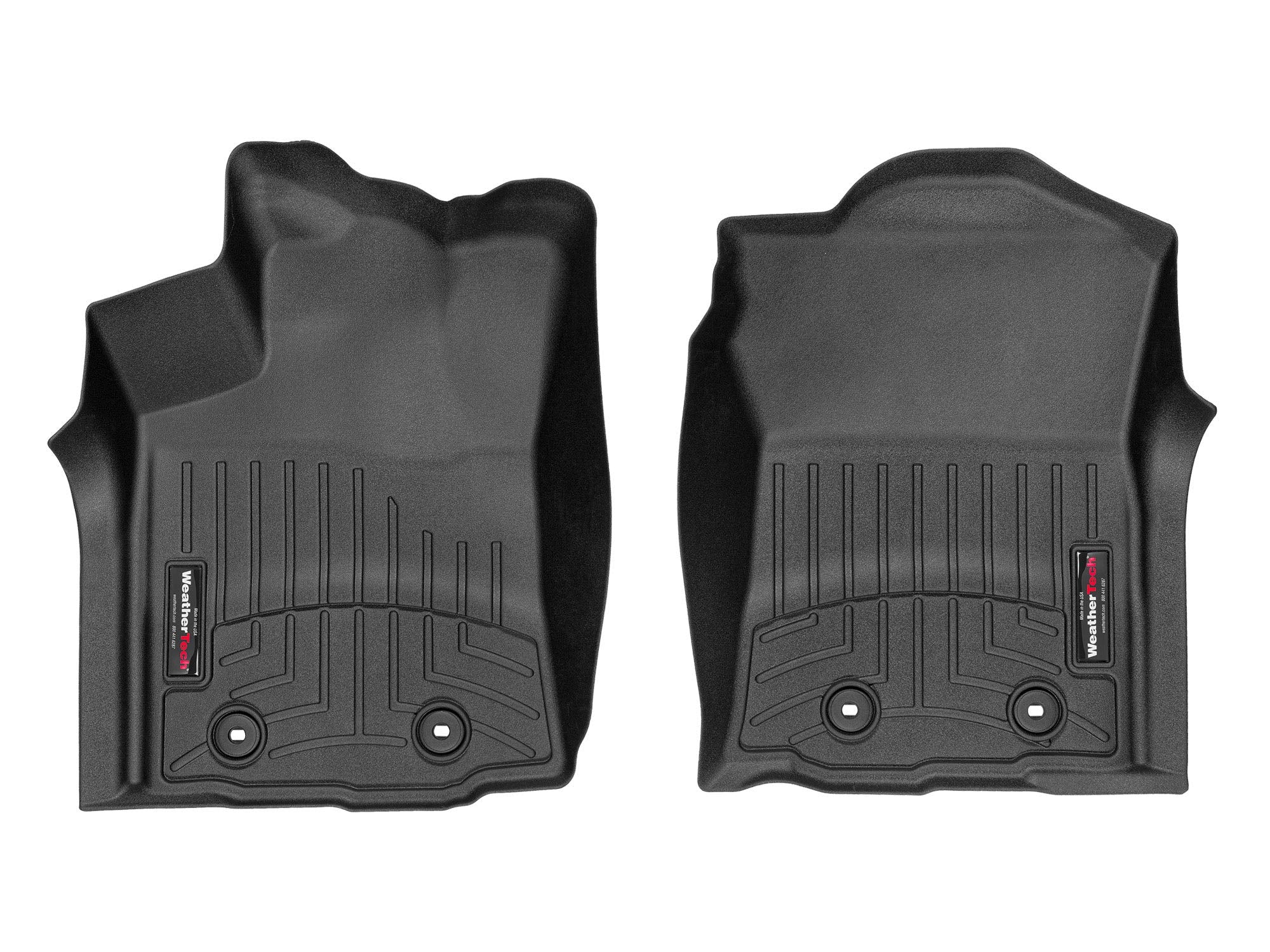 Weathertech Custom Fit Floorliners For Toyota Tacoma (Automatic) - 1St Row (4412991), Black