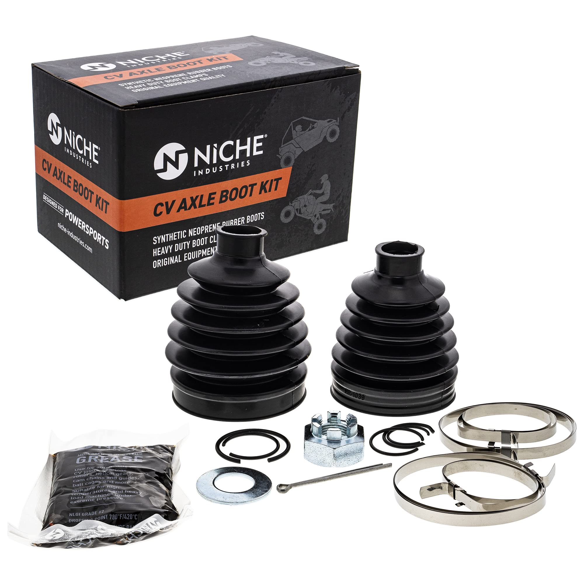 Niche Front Rear Cv Axle Boot Kit For Polaris 2204361 2204362 2204460 Sportsman 500 400 Rzr 800 Ranger Xp 900