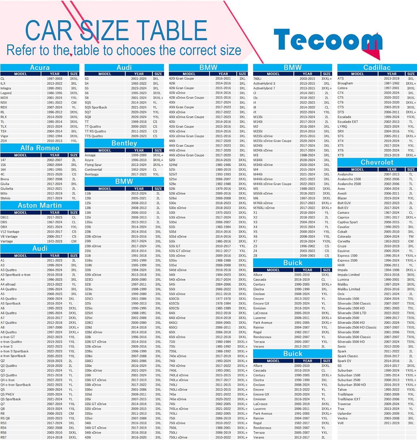 Tecoom Thick Shell Car Cover Waterproof All Weather For Automobiles, Full Exterior Covers With Invisible Zippered Mirror Pockets
