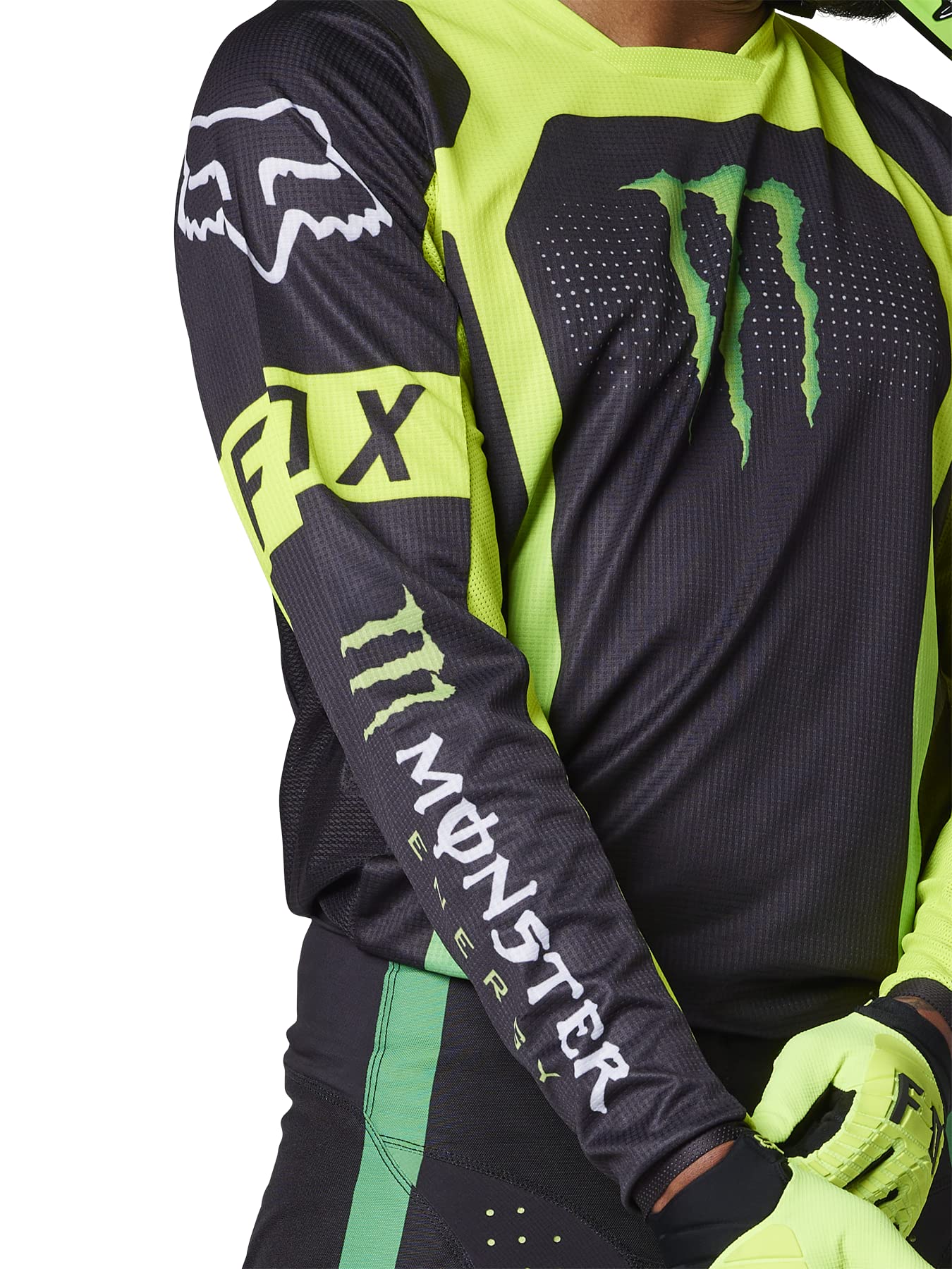 Fox Racing Men'S 180 Monster Motocross Jersey, Black, Large