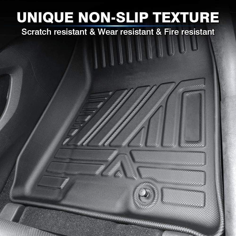 All Weather Rubber Car Floor Mats Compatible With 2022-2024 Acura Mdx, Fit For Acura Mdx Floor Mat, Full Set Includes 1St 2Nd An