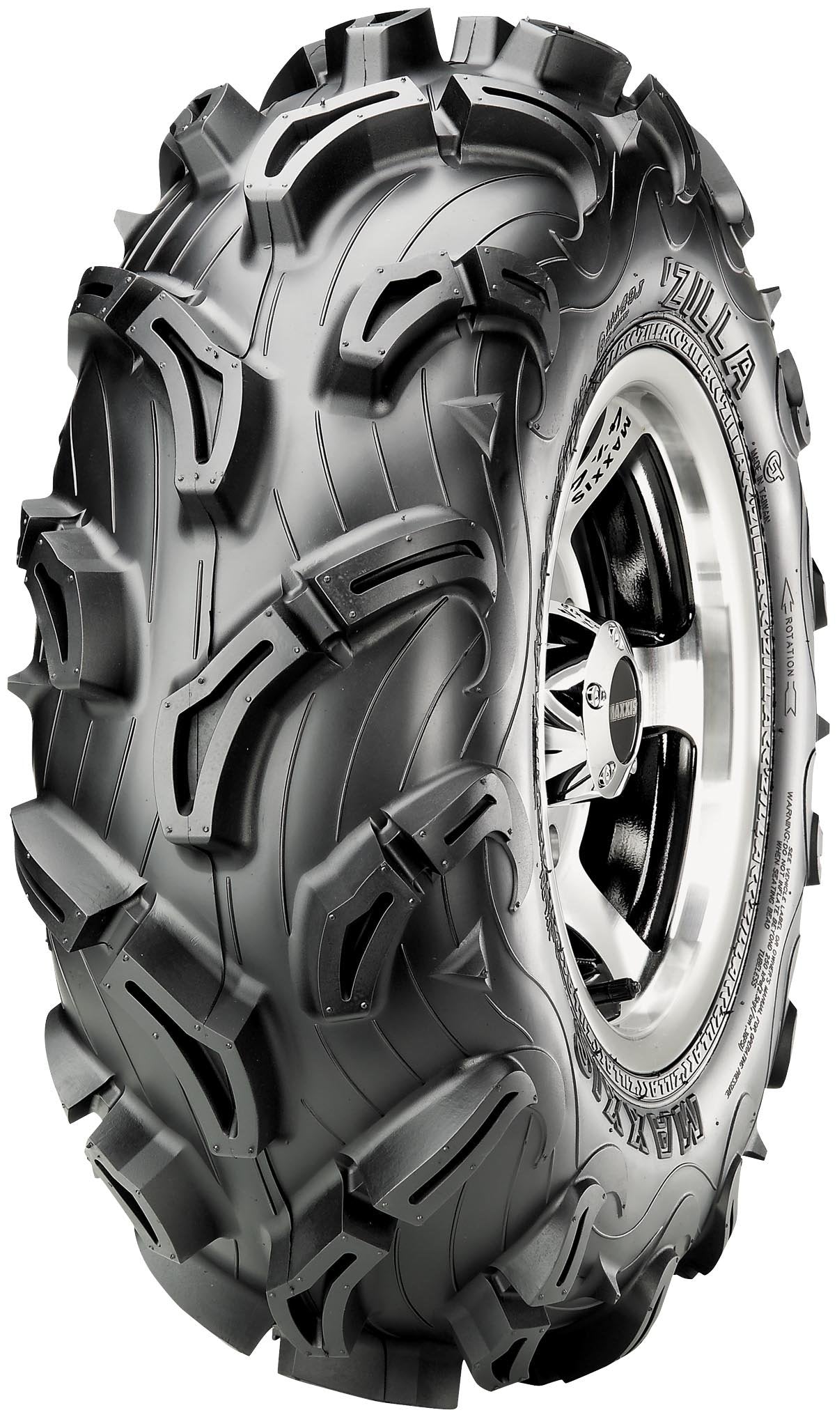 Maxxis Mu01 Zilla Front Tire - 27X9X12, Tire Ply: 6, Tire Type: Atv/Utv, Tire Size: 27X9X12, Tire Construction: Bias, Tire Application: Mud/Snow, Position: Front, Rim Size: 12