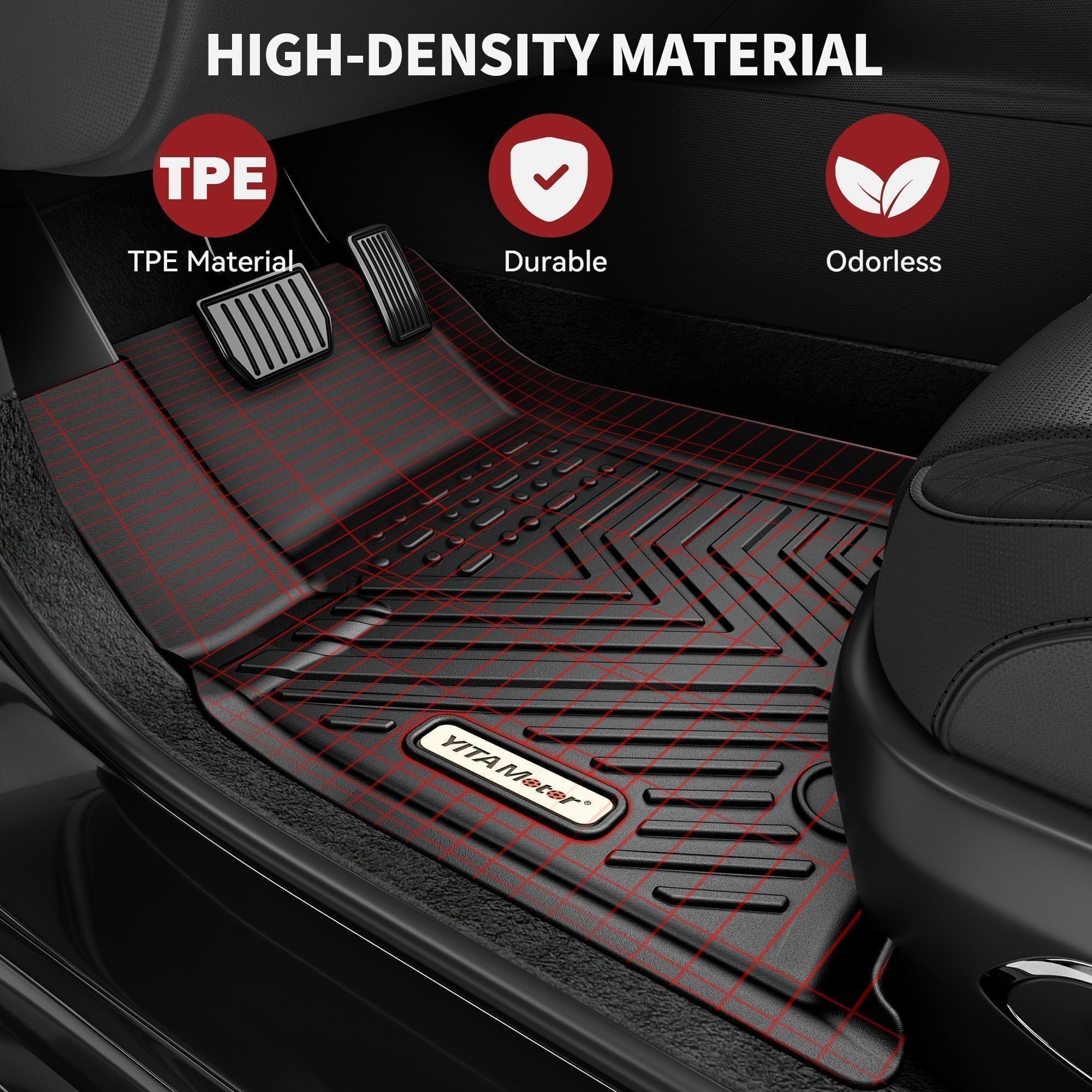 Yitamotor Floor Mats And Cargo Mats For 2022 2023 2024 2025 Jeep Grand Cherokee (Include 4Xe Not For L Or Wk), Tpe All Weather 1