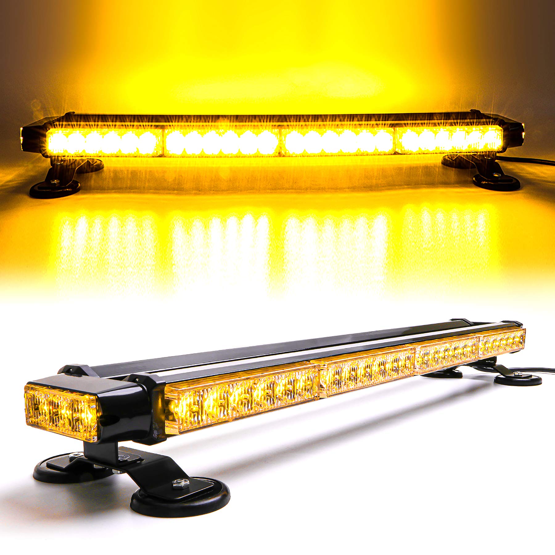 Cumart 26.5'' Red White 54 Led Emergency Warning Pov Light Bar For Firefighter Trucks Ems First Responder Flashing Strobe Traffi