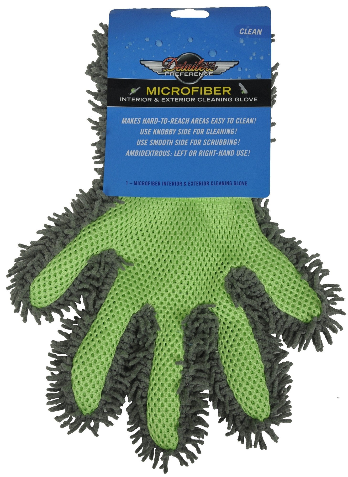 Detailer'S Preference Double Sided Microfiber Interior & Exterior Auto Detailing Cleaning Glove