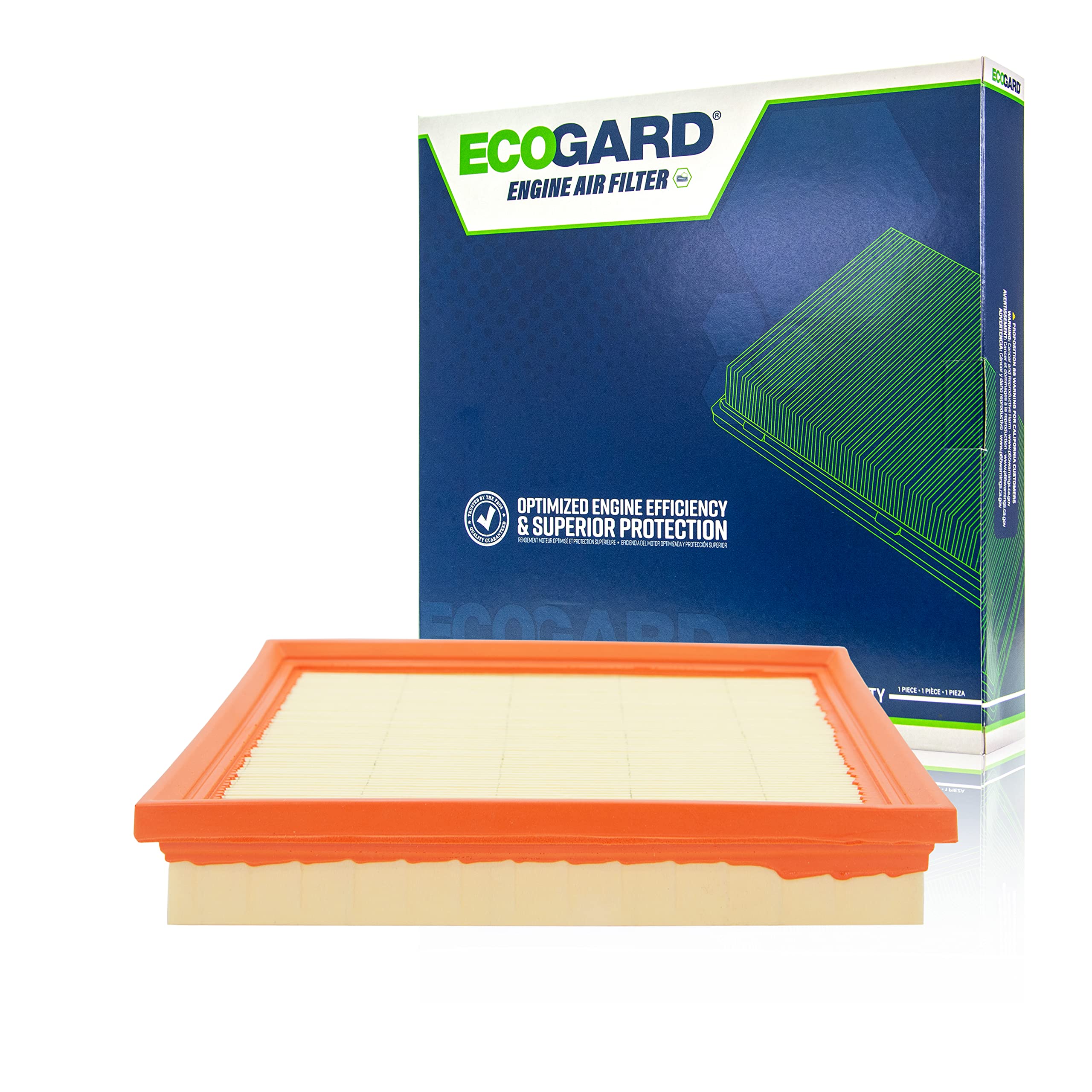 ECOGARD XA11536 Premium Engine Air Filter Fits Subaru Crosstrek 2.0L 2018-2021, Forester 2.5L 2019-2021, Impreza 2.0L 2017-2021,