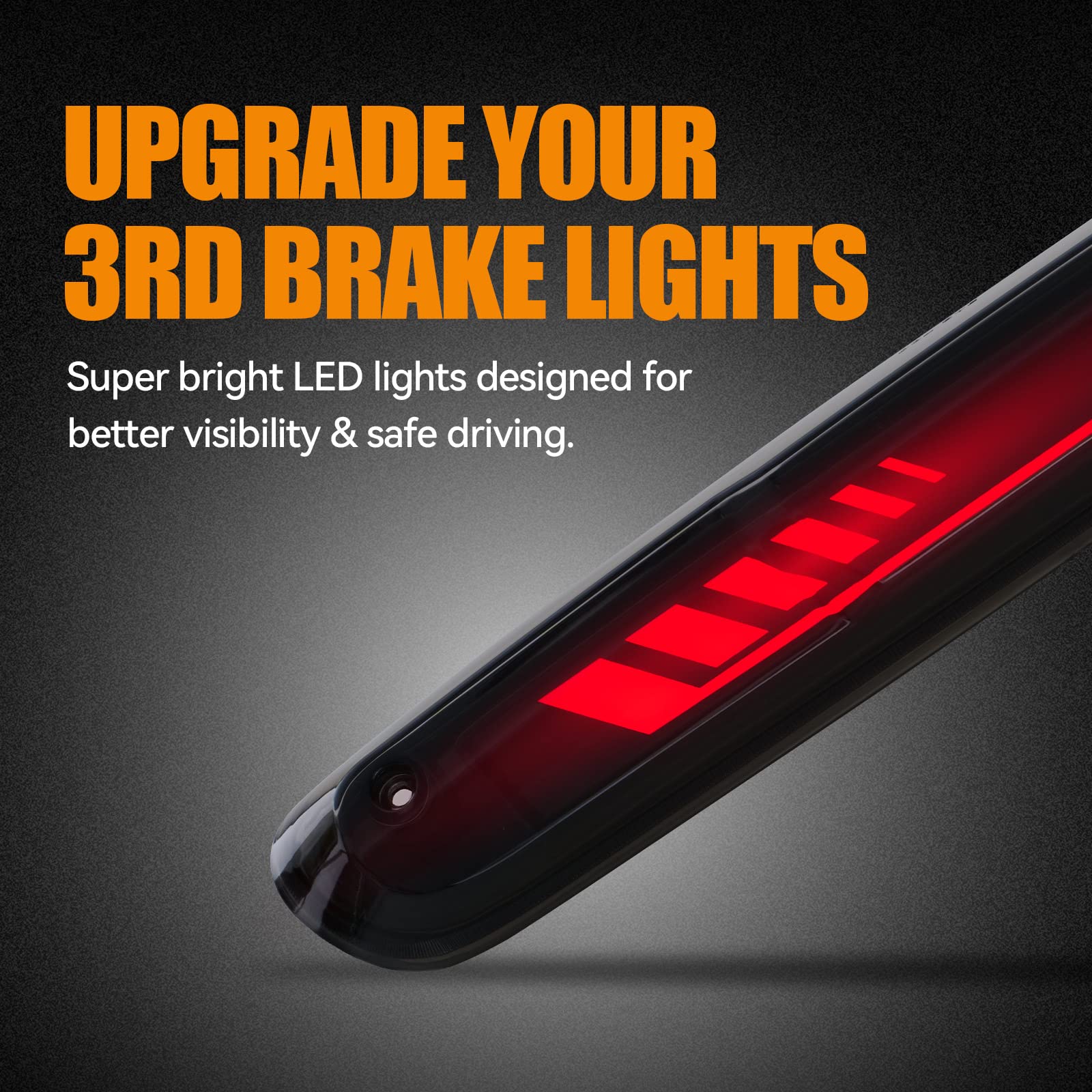 Cxdar Third 3Rd Brake Light Led For 2007-2013 Chevy Silverado/Gmc Sierra 1500 2500Hd 3500Hd High Mount Rear Brake Lights Assembl