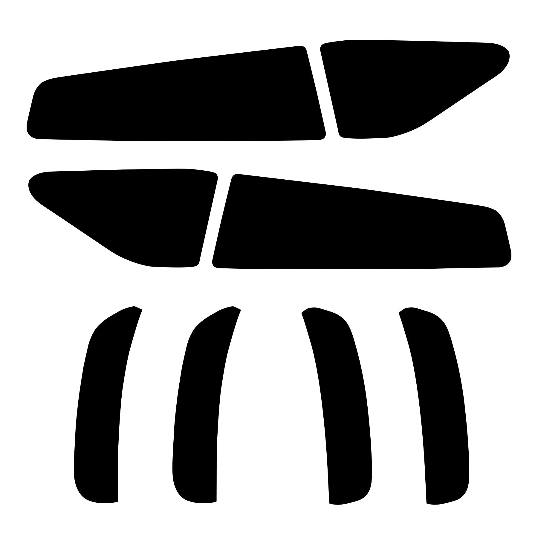 Ndrush Smoked Taillight & Side Marker Vinyl Tint Film, Precut Overlay, Tail Light Wrap Cover Compatible With Dodge Charger 2015-2021