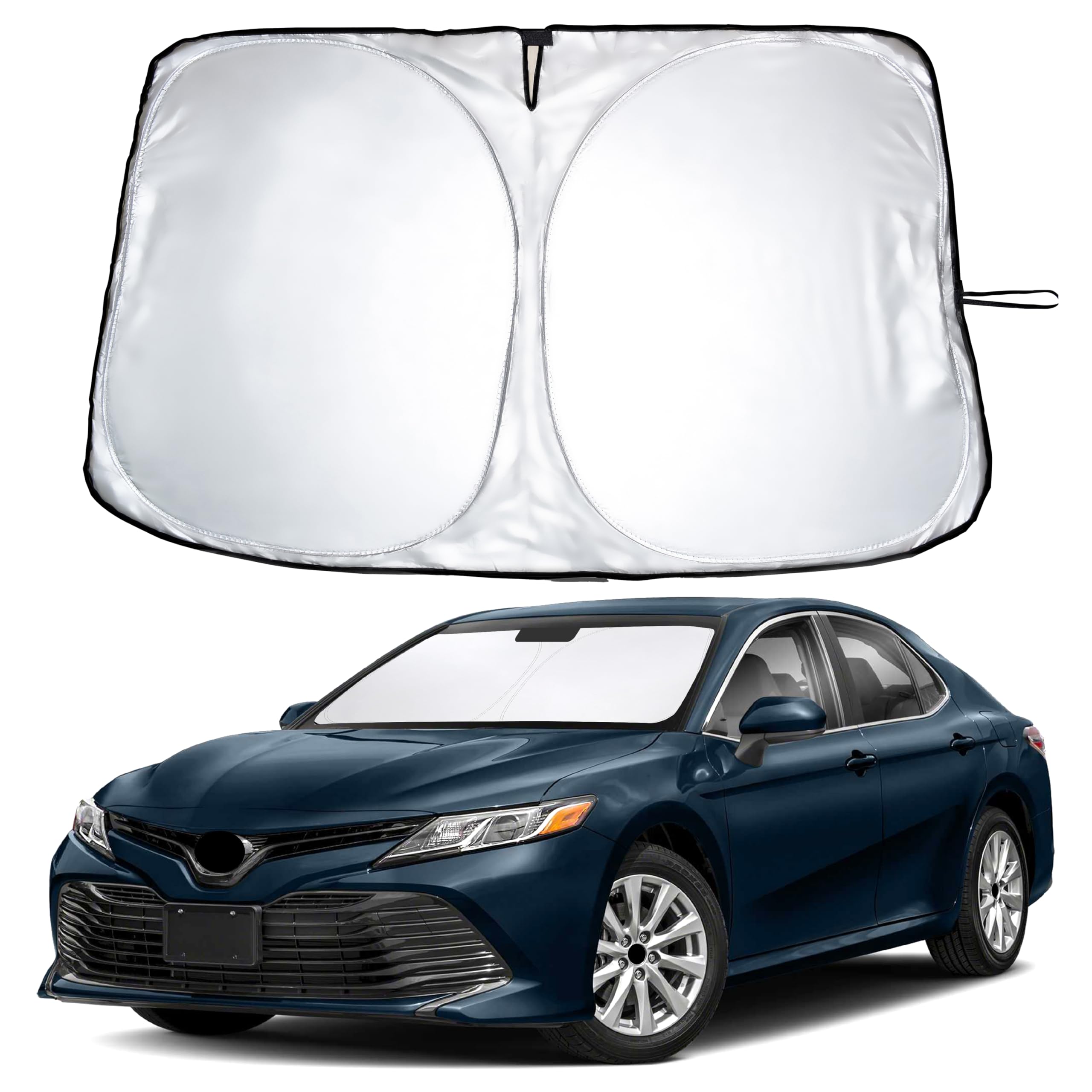 For Toyota Camry 2012-2017 Car Windshield Sunshade -Econour 240T Polyester Material Cars Sun Visor Reflector Blocks Uv Rays - Fo