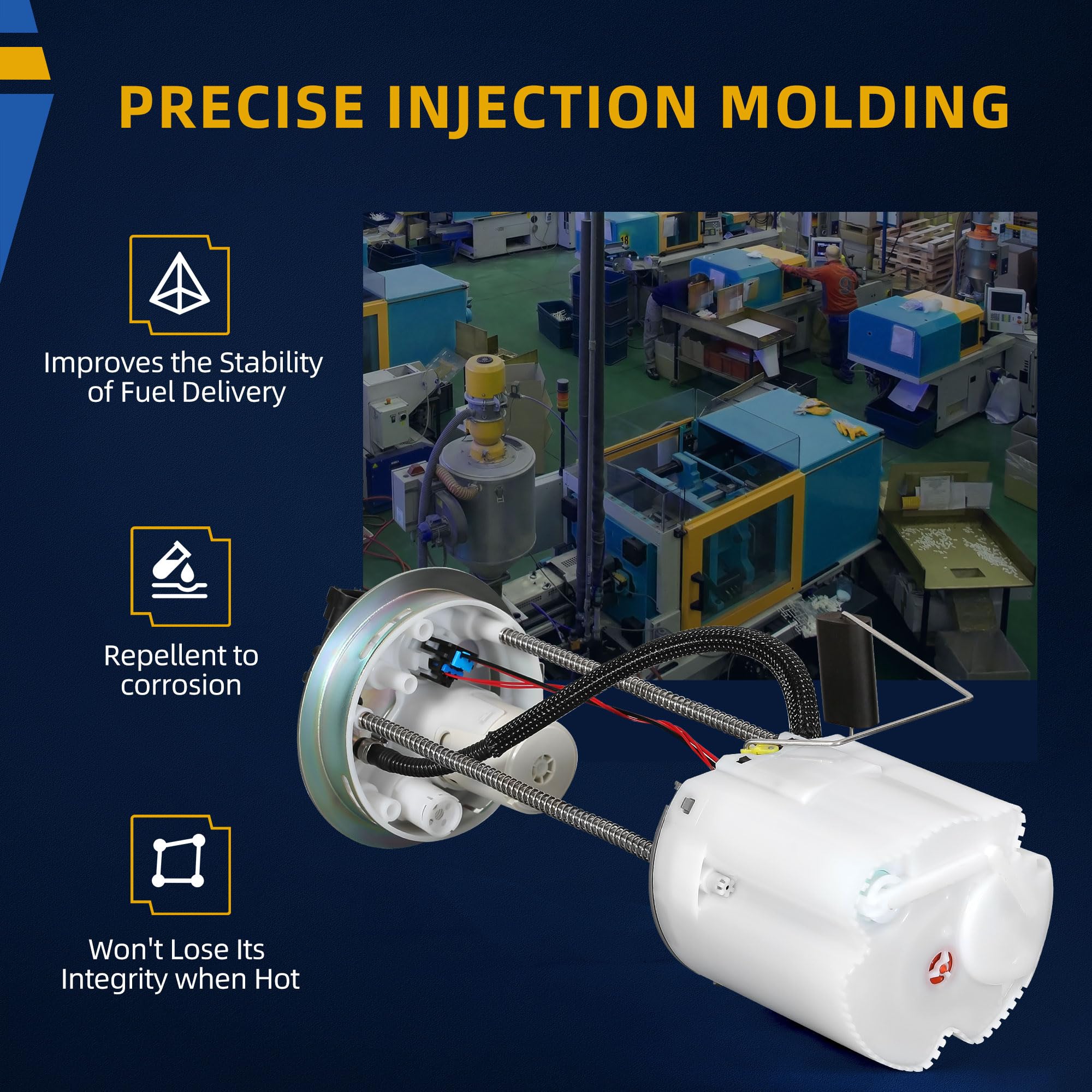 Dwvo Fuel Pump Module Assembly Compatible With 2010 2011 2012 2013 Gmc Sierra 1500 & Chevrolet Chevy Silverado 1500