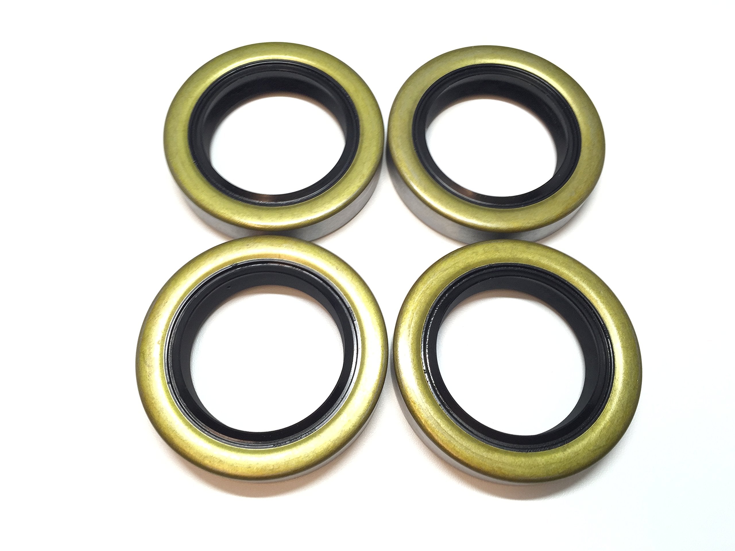 (Pack Of 4) Wps Double Lip Trailer Axle Hub Grease Seals 1.68'' X 2.56'' X 0.500'' Wps 168255Tb For 1 3/8'', L68149 Trailer Whee