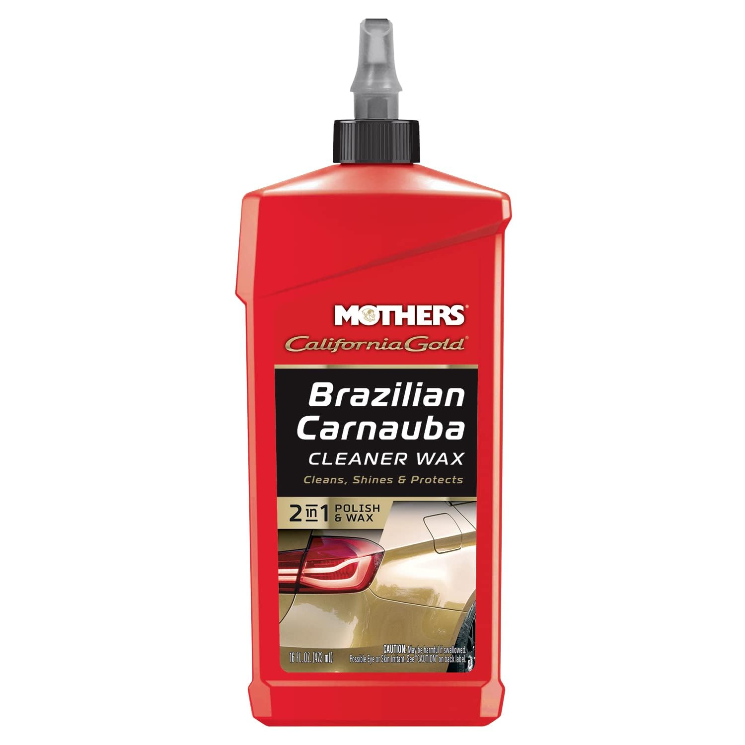Mothers 05701 California Gold Brazilian Carnauba Cleaner Liquid Wax - 16 Oz.