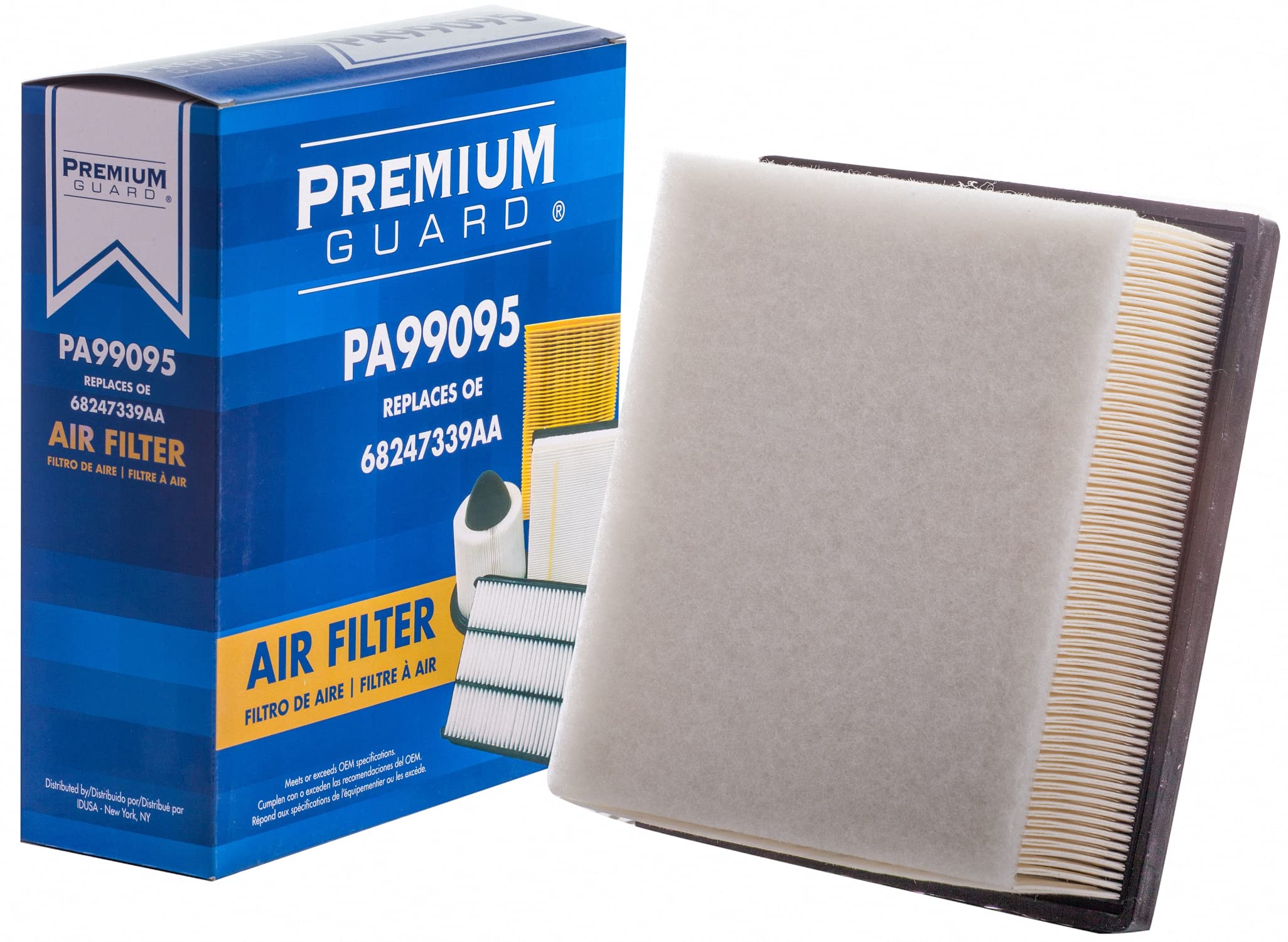 Pg Engine Air Filter Pa99095 | Fits 2023-17 Jeep Compass, 2022-15 Renegade, 2022-15 Ram Promaster City, 2018-16 Fiat 500X