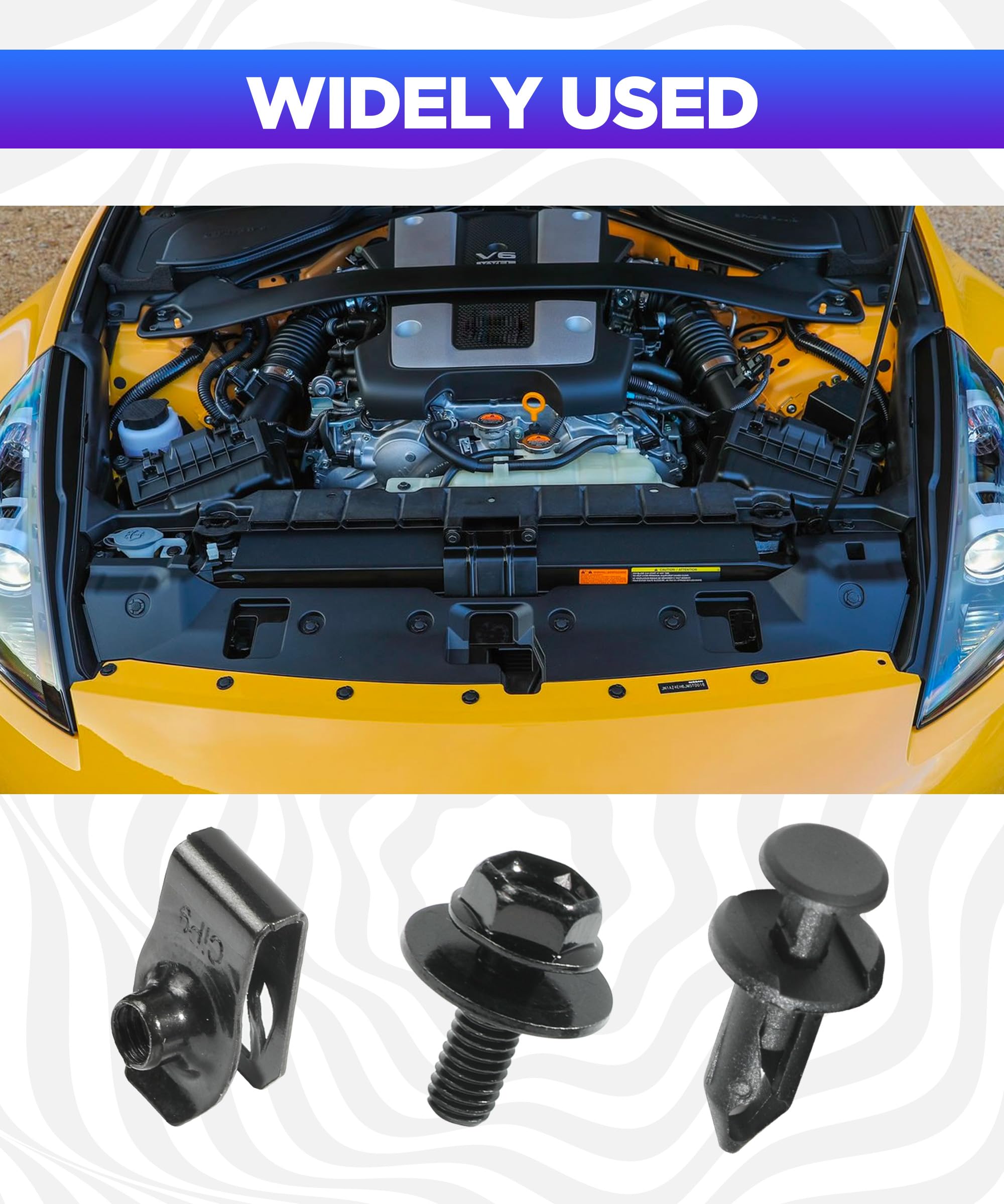 35 PCS Engine Under Cover Splash Shield Guard Body Bolts, Splash Shield Guard Retainer Bumper Fender Liner Fastener Rivet Clips