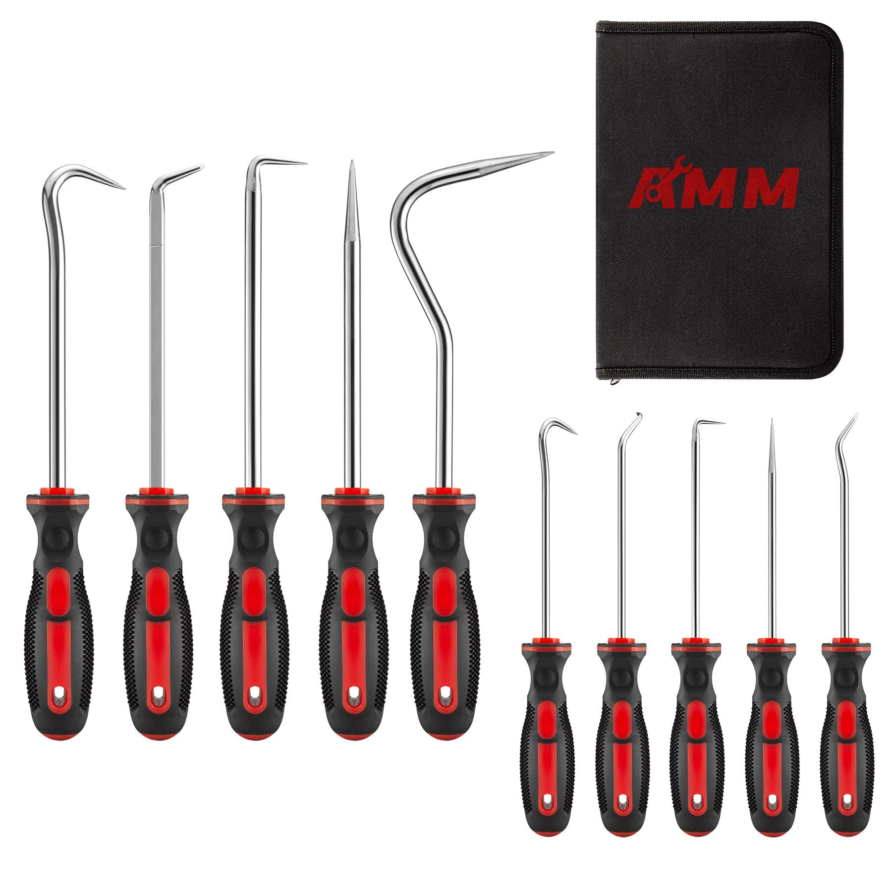 Amm 8Pcs Pick And Hook Set, Precision Automotive Hook Set, Car Auto Oil Seal/O-Ring Seal Gasket Mini Precision Hooks Puller Remo