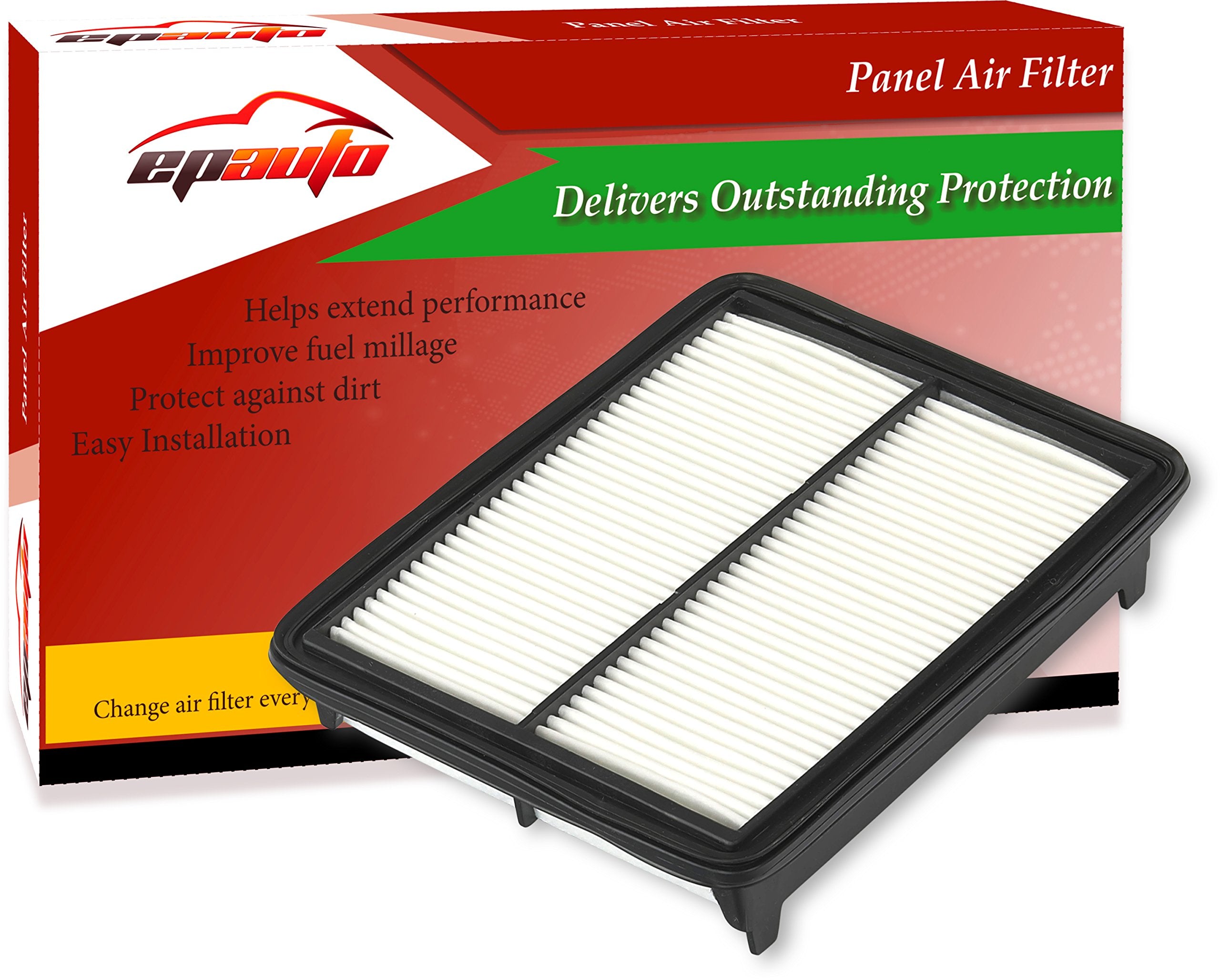 Epauto Gp468 (Ca10468) Replacement For Honda/Acura Rigid Panel Air Filter For Accord V6(2008-2012), Accord Crosstour(2010-2011),