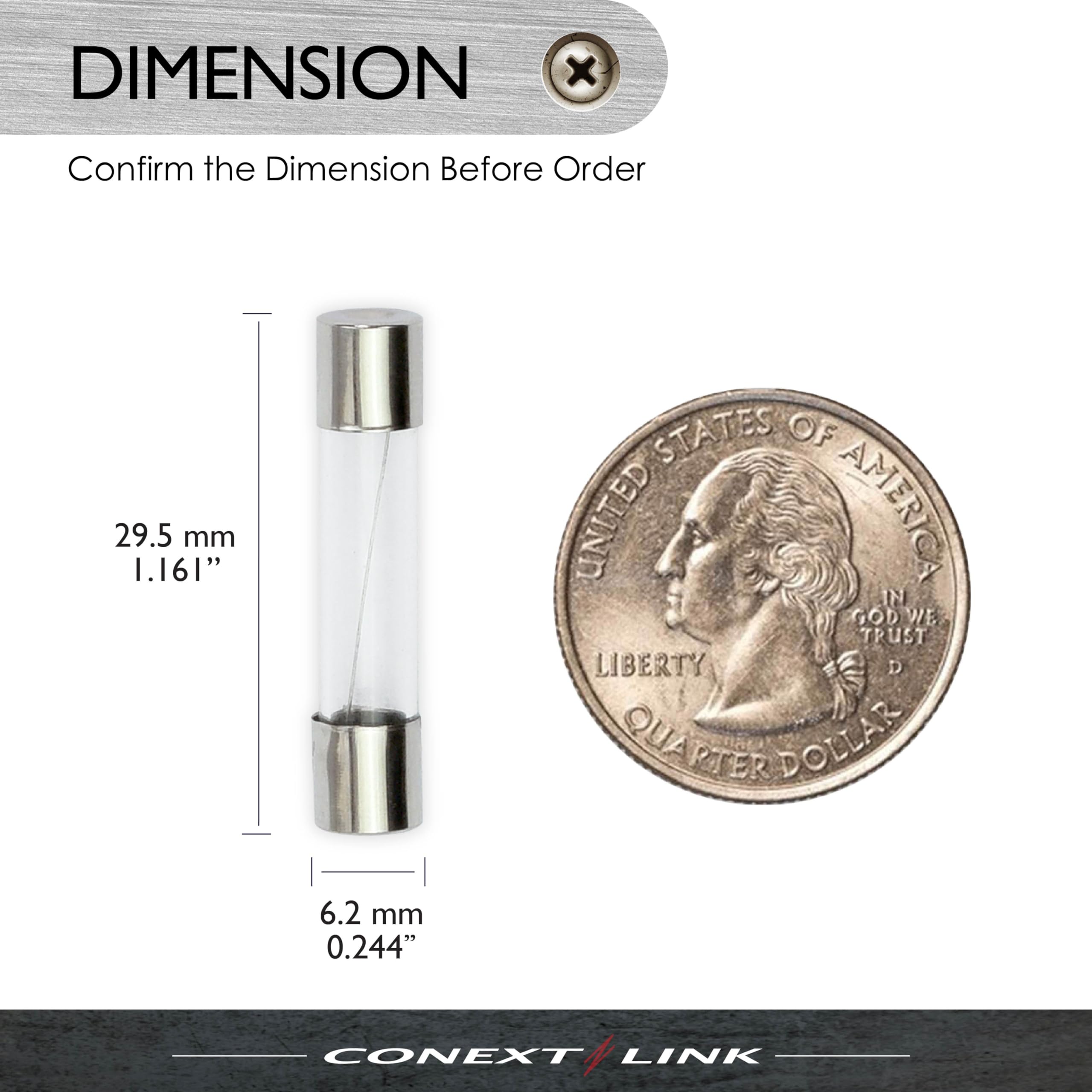 Conext Link Agc 7.5-25 Nickel Glass Tube Fuse 25 Pack [7.5 Amp]