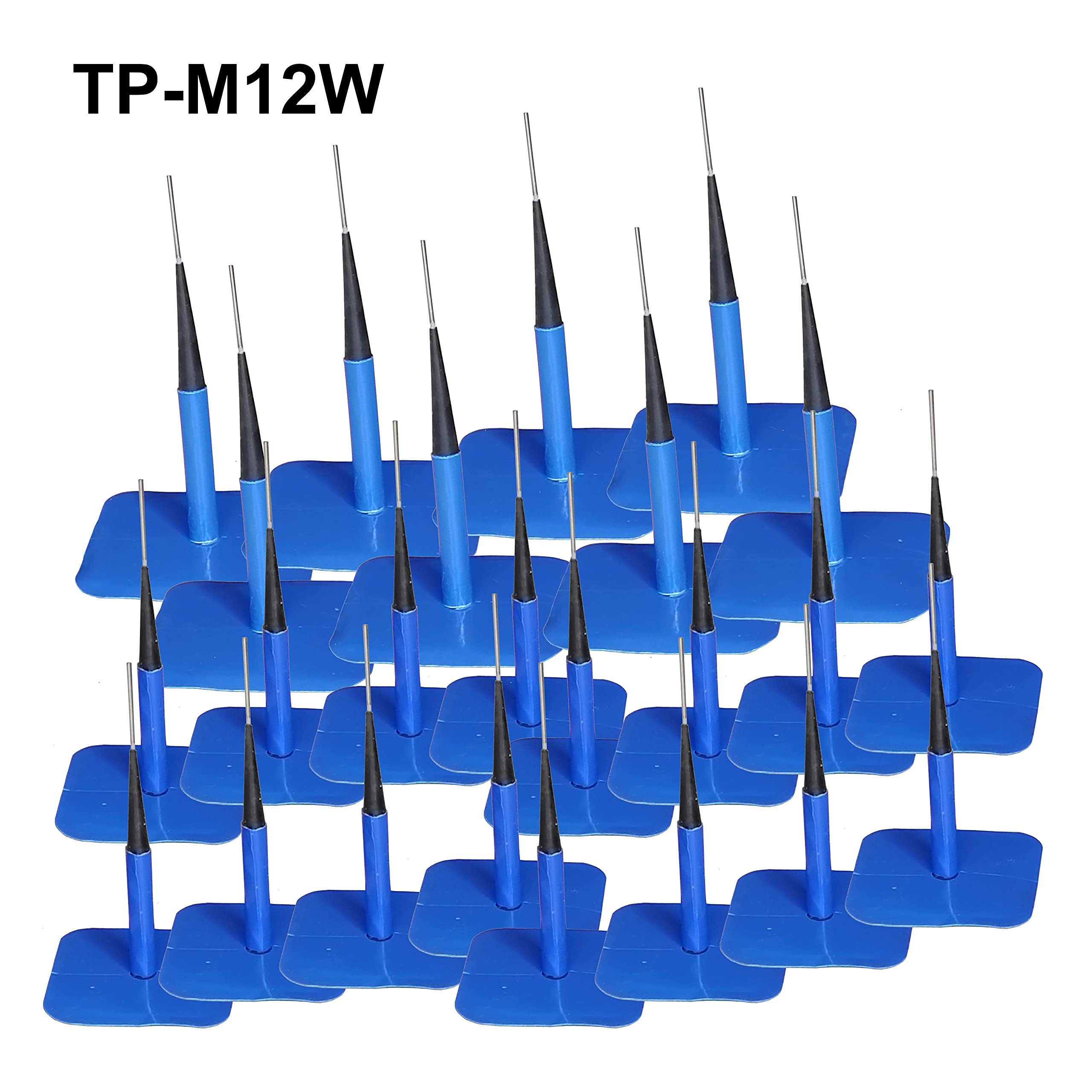 Zerint Tp-M12W Combination Repair Unit Kit, Tire Repair Patch Plug Kit Wrapped Stem 1/2'' X 3 1/8'' 16Pcs And 9/16'' X 4'' 8 Pcs