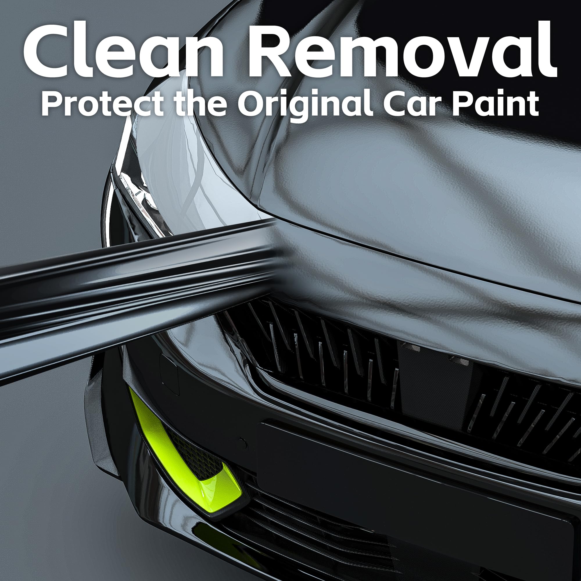 Lypumso High Gloss Black Car Vinyl Wrap Roll 1Ft X 10Ft Featuring Bubble Free Air-Release Technology Self Adhesive Car Wrap Film