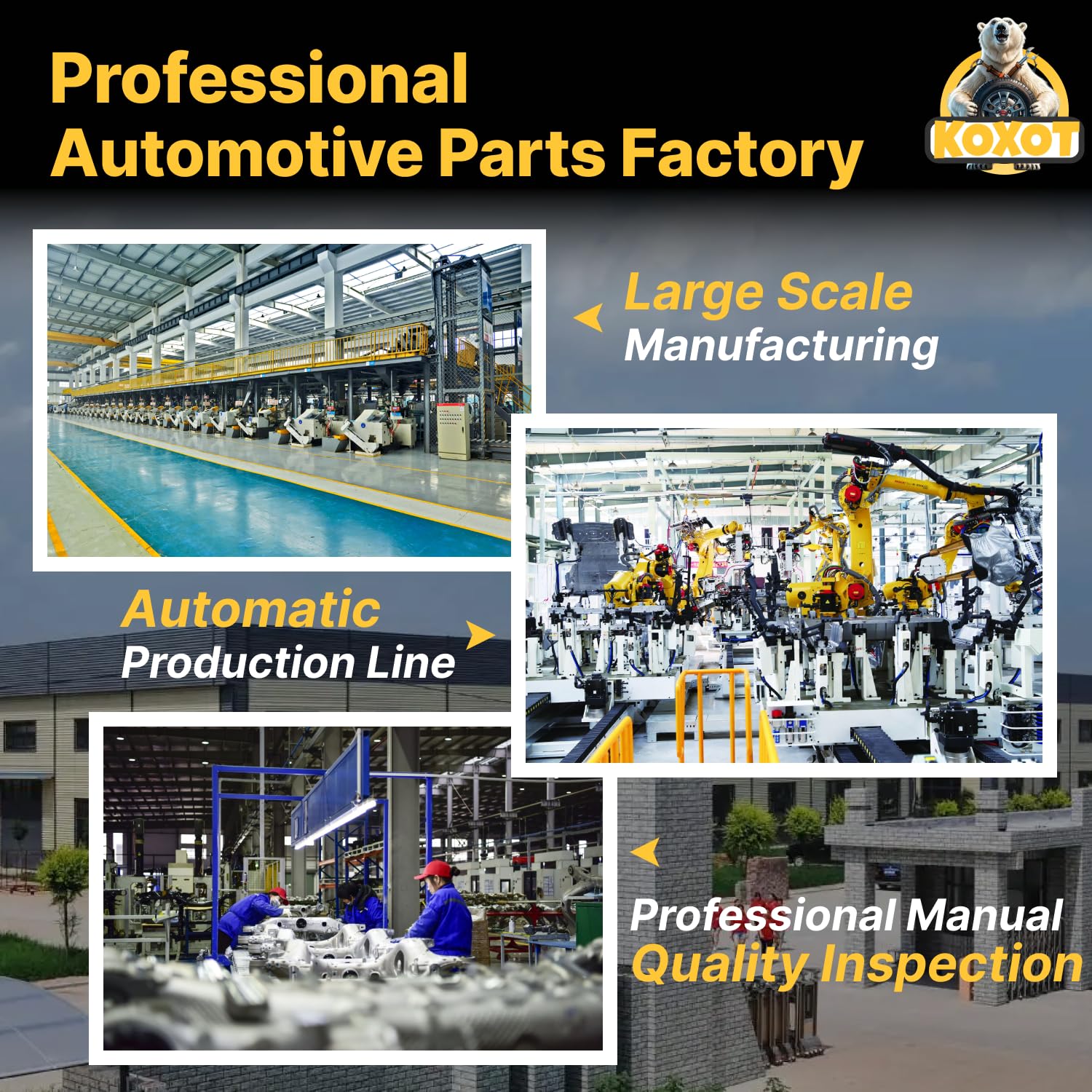 Koxot 2Pcs K80861 Front Sway Bar Stabilizer Link Fit For Jeep 2006-2010 Commander, Front Sway Bar End Link Fit For Jeep 2005-201