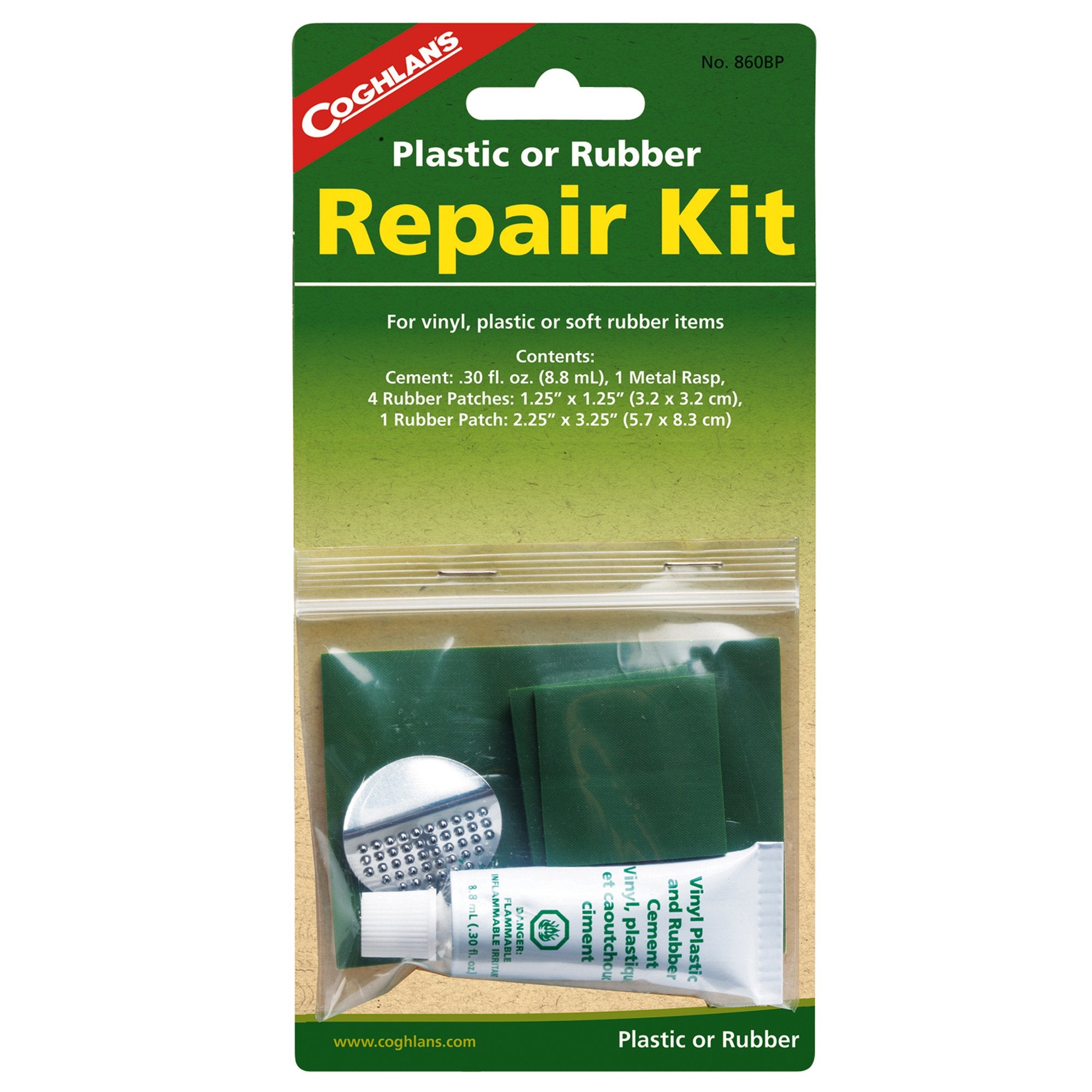 Coghlans Plastic & Rubber Repair Kit
