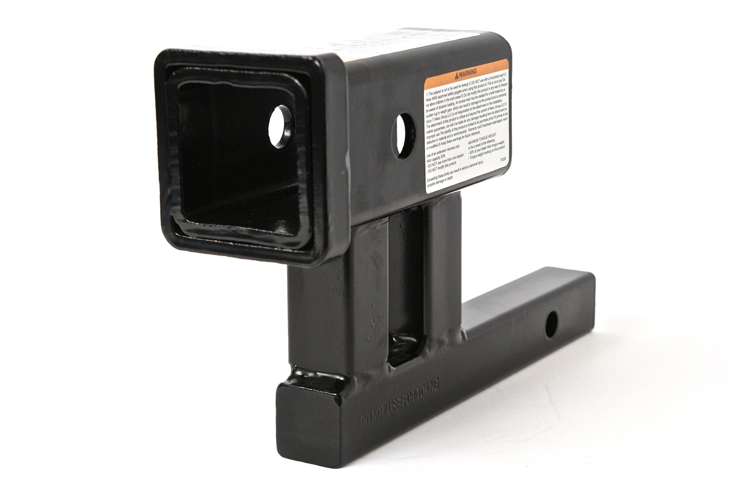 Maxxhaul 70355 1-1/4'' To 2'' (Fits Class Ii Only) Hitch Adapter With 4'' Rise And 3-3/8'' Drop