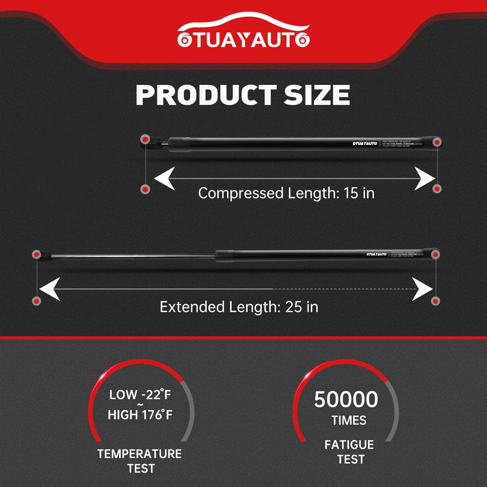 Replacement For 1997-2006 Jeep Wrangler Rear Window Shocks Struts, 55076310Ad Otuayauto Back Glass Hatch Lift Support - 2Pcs