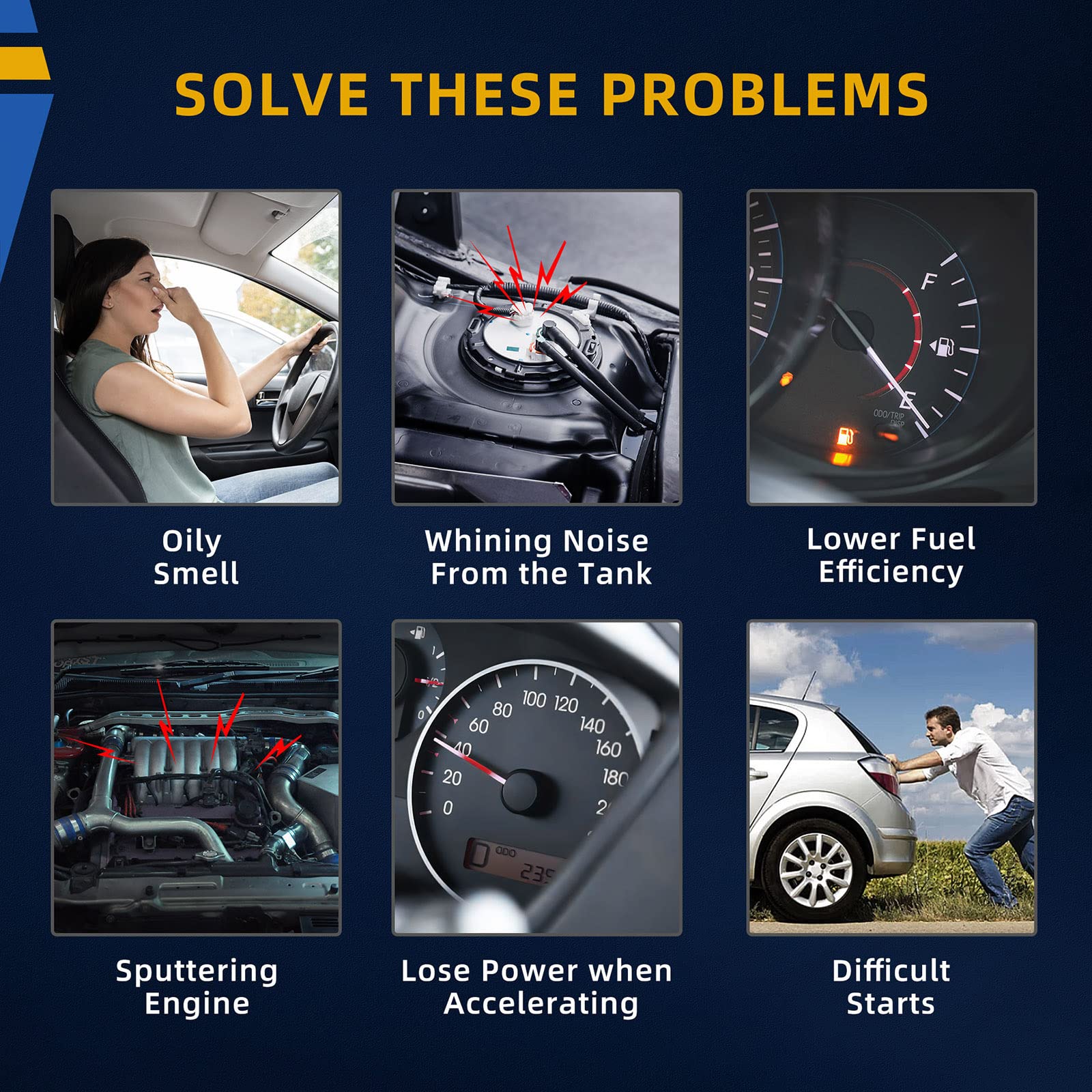 Dwvo Fuel Pump Compatible With 2005-2014 Chrysler 300 (With Gasoline Engines Only)/2008-2016 Dodge Challenger/2006-2016 Dodge Ch