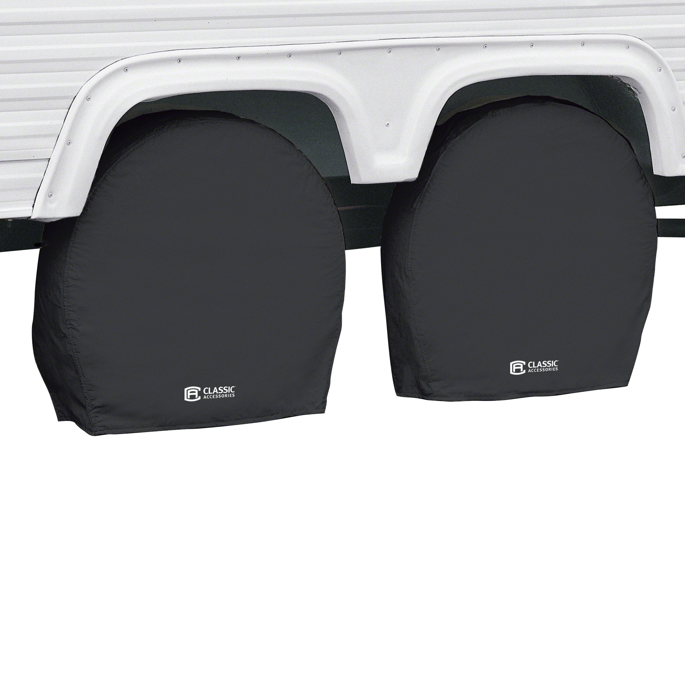 Classic Accessories Over Drive Rv Wheel Covers, Wheels 27-30 Diameter, 8.75 Tire Width, Black
