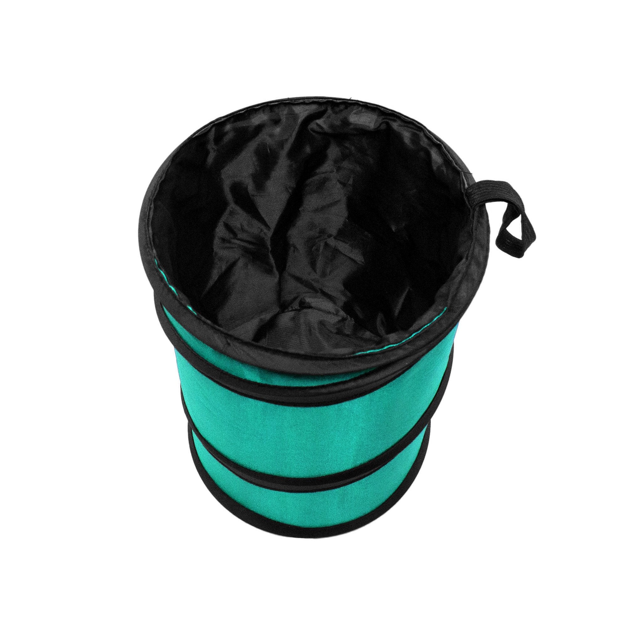 Fh Group Automotive Waterproof Portable Collapsible Small Trash Can Garbage Container Fits Most Cars, Suvs, And Trucks Mint