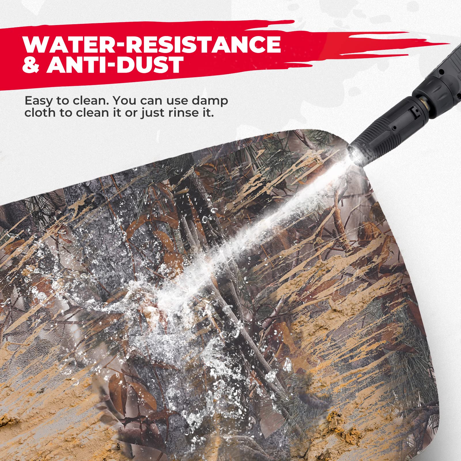 Kemimoto Seat Covers Waterproof Compatible With Ranger 500 700 800, Camo Utv Seat Covers Compatible With 2002-2008 Polaris Ranger 500 700 800