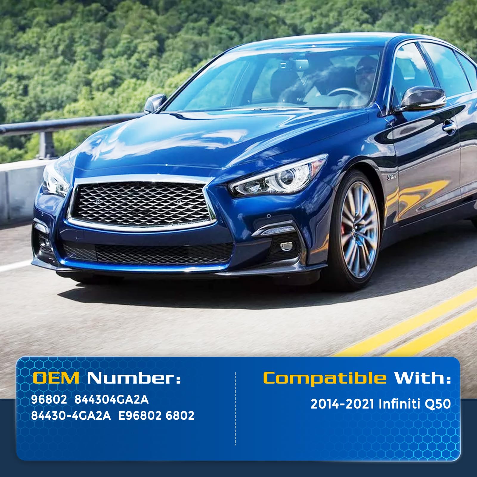 Arana Trunk Struts For Infiniti Q50 2014-2021, Rear Hatch Replacement Shocks Fits 2014-2021 Infiniti Q50 Base/400/Edition/Essent