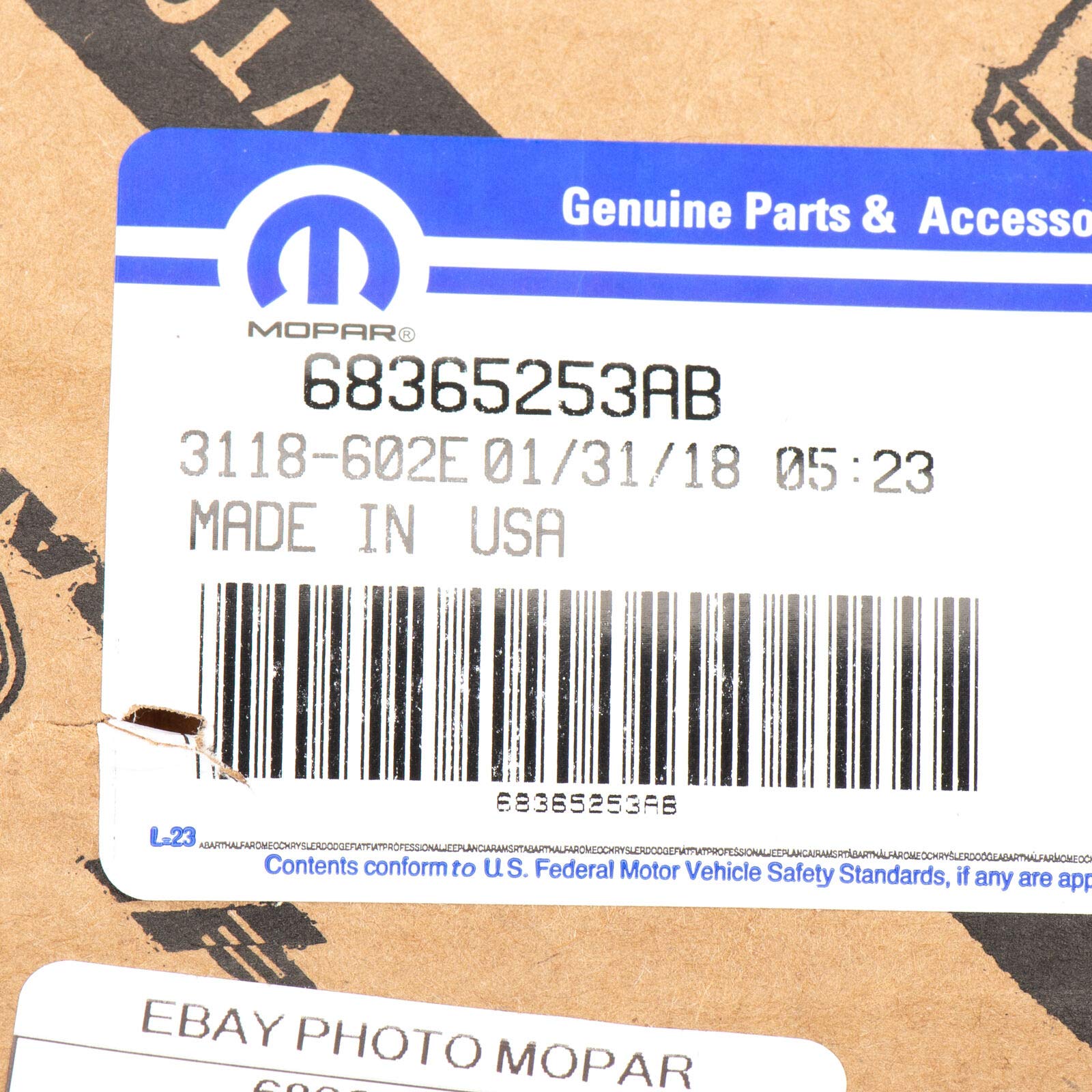 Mopar 68365253Ab Name Plateliftgate