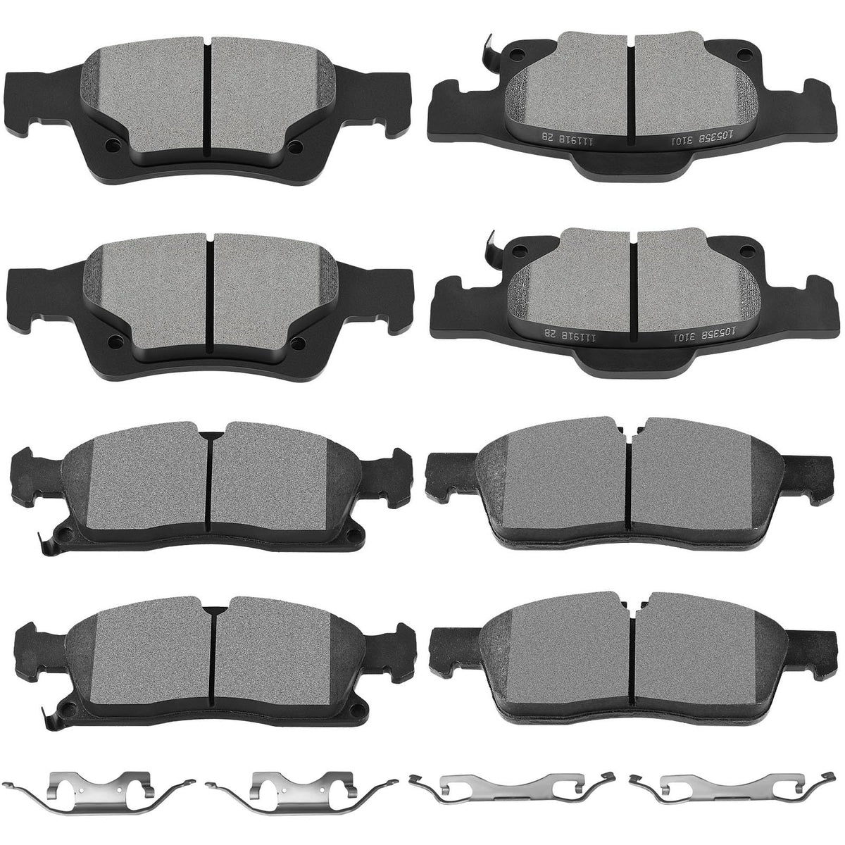 Scitoo D1455 D1498 Front Rear Brake Pads Sets Fit For Dodge For Durango 2011-2018,For Jeep Grand Cherokee 2011-2019