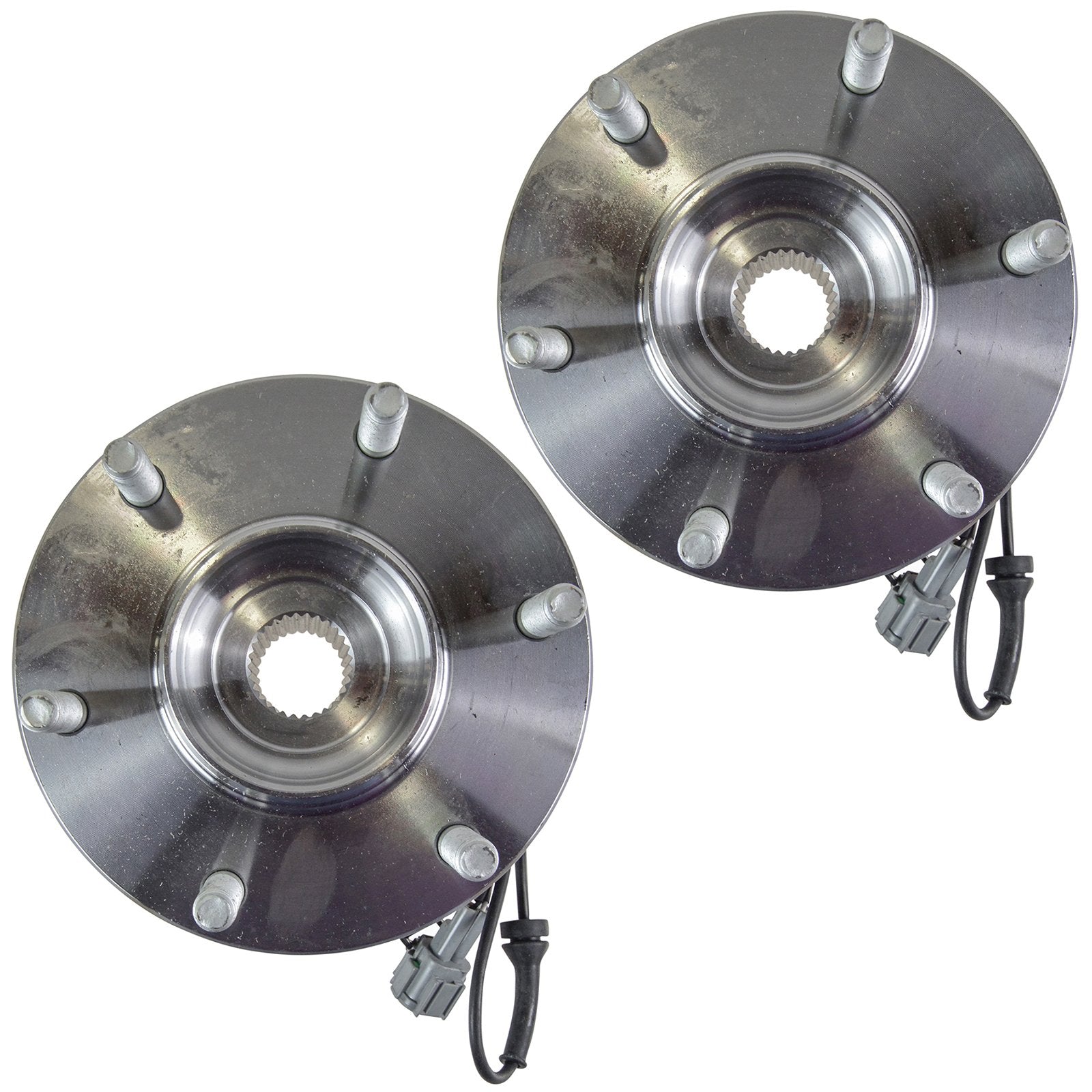 Trq Front Wheel Hub Bearings Assembly Set Compatible With 2004-2007 Infiniti Qx56 2005-2007 Nissan Armada 2004 Pathfinder Pathfi