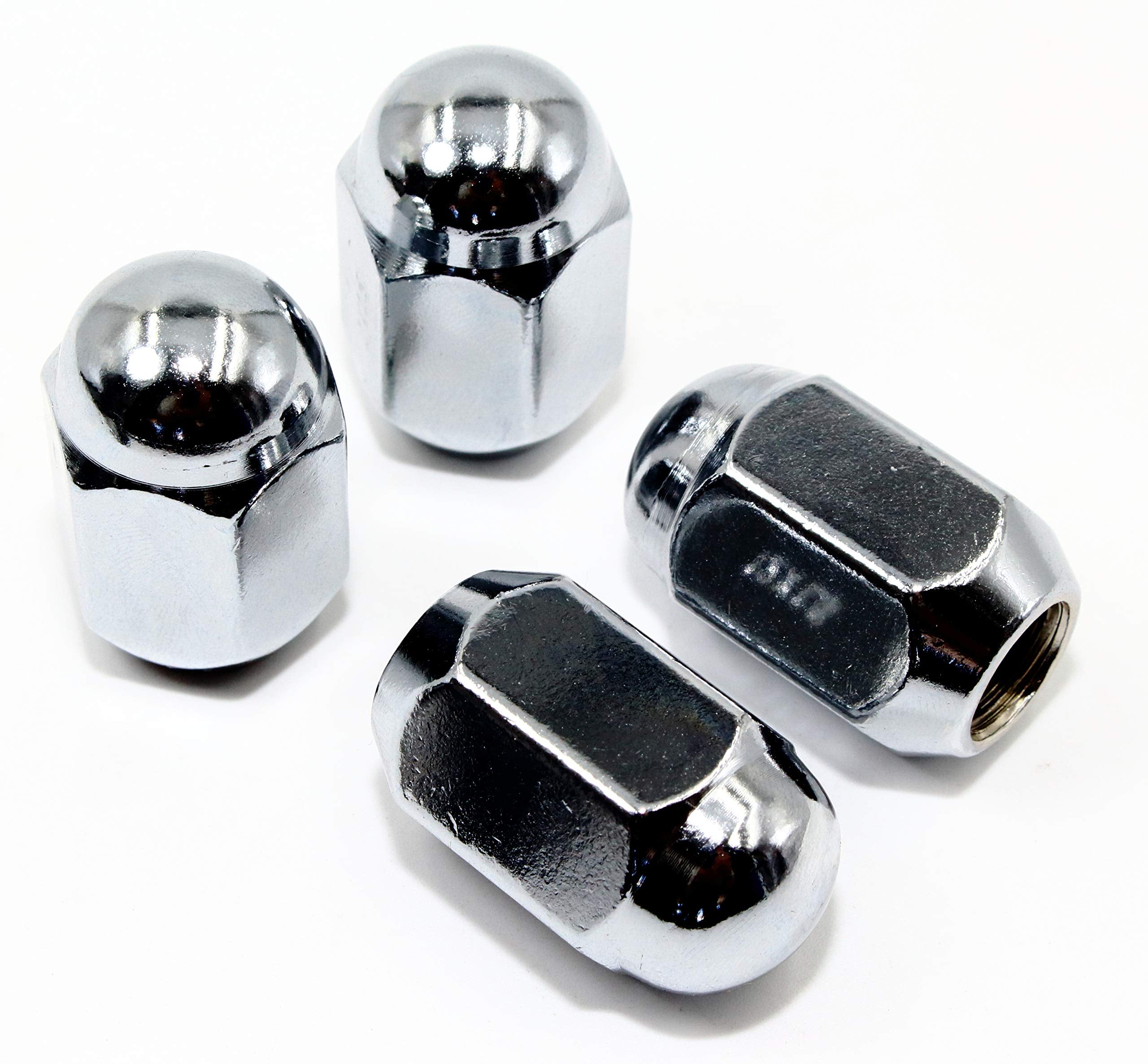 Set of 20 Veritek 12x1.5mm 3/4 19mm Hex Chrome Dome Top Acorn Lug Nuts 1.40 Conical Seat for Factory or Aftermarket Custom Wheel