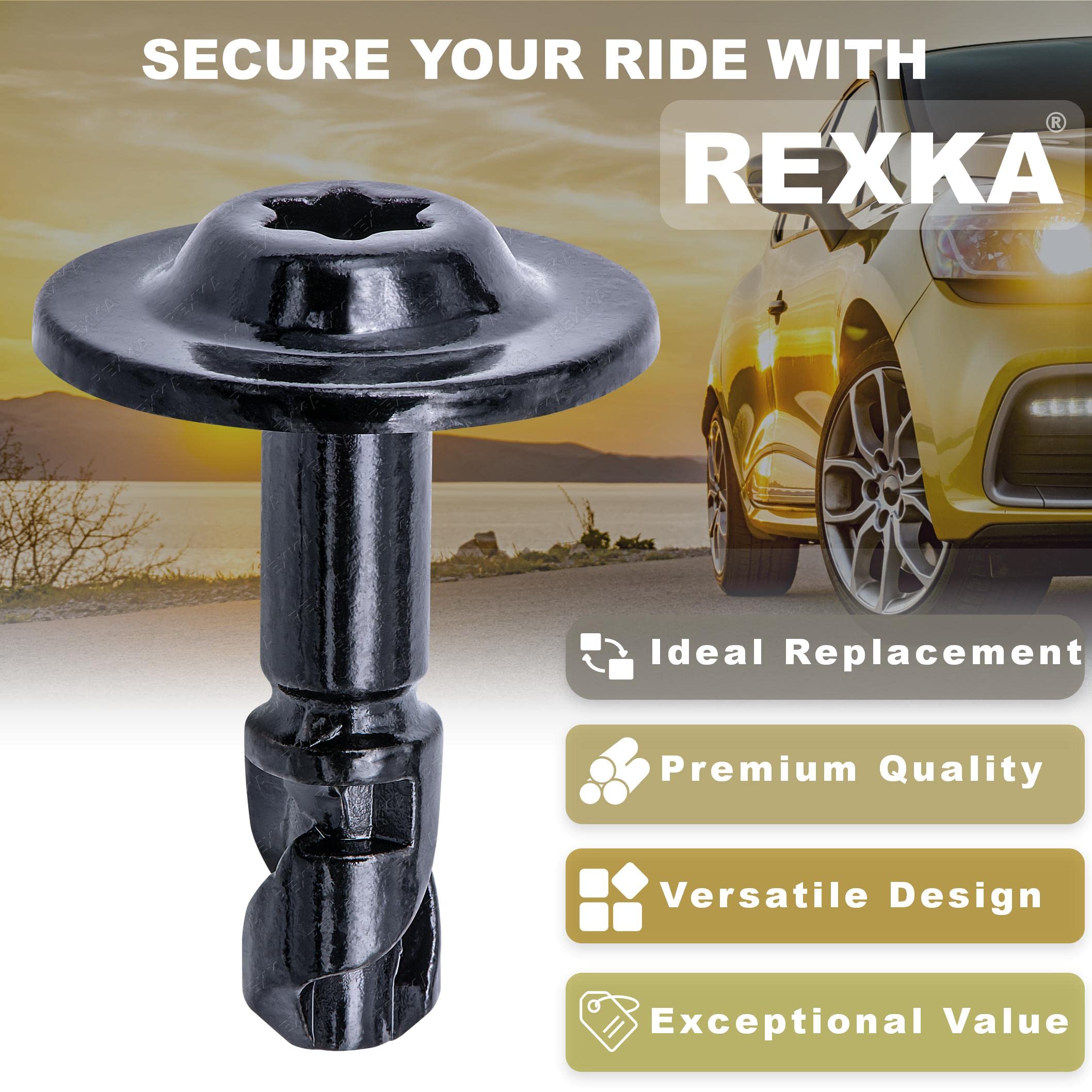 Rexka 10Pcs Fender Liner Splash Shield Bumper Cover Screw 8W0805121 For Audi B8 A4 A5 A6 C7 A7 A8 Q3 Q5 Q7 S4 S5 S6 S7