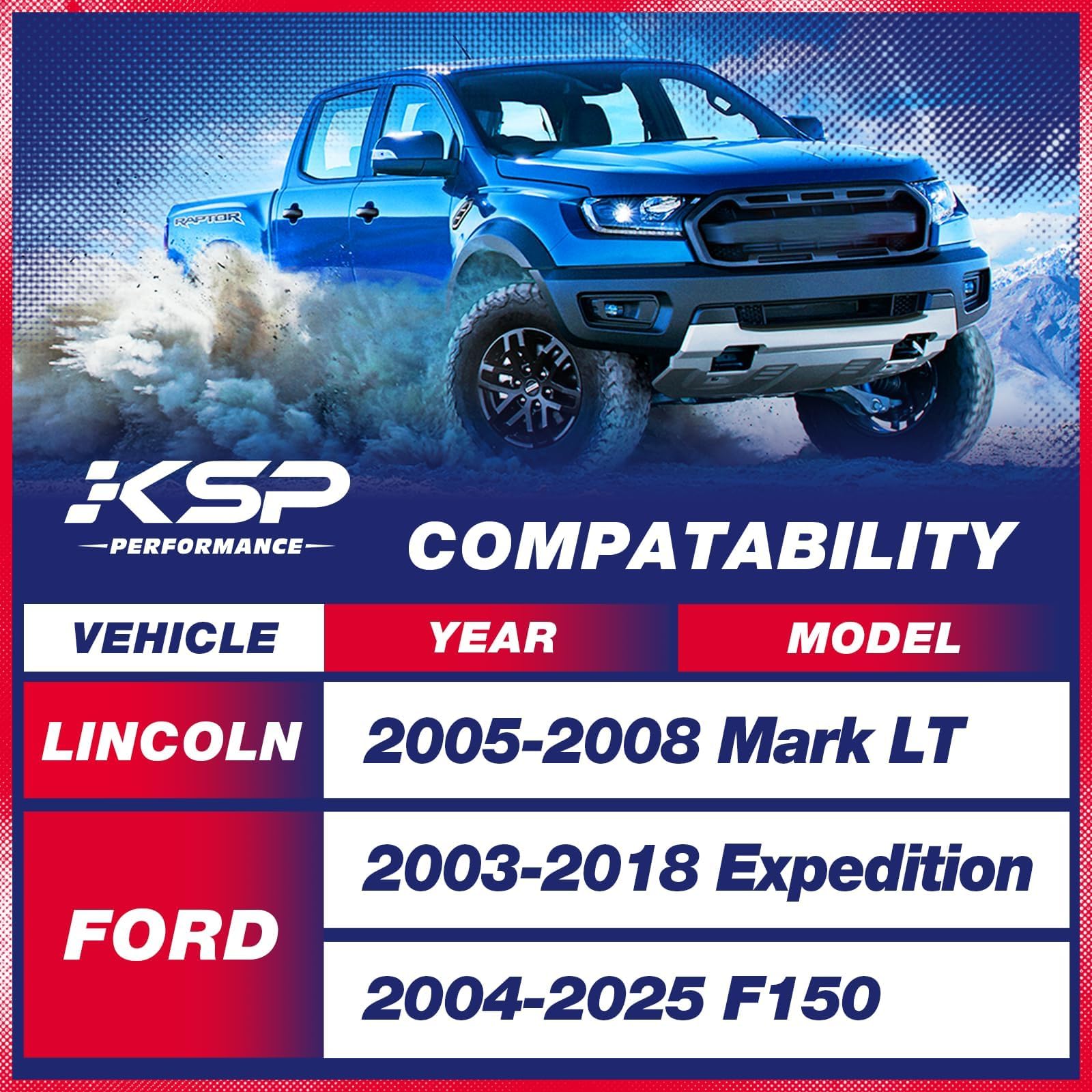 Ksp 2In Level Kits For F150 2004-2025,2'' Front Leveling Lift Kits Compatible With Expedition 03-18,Mark Lt 2005-2008, Aluminum
