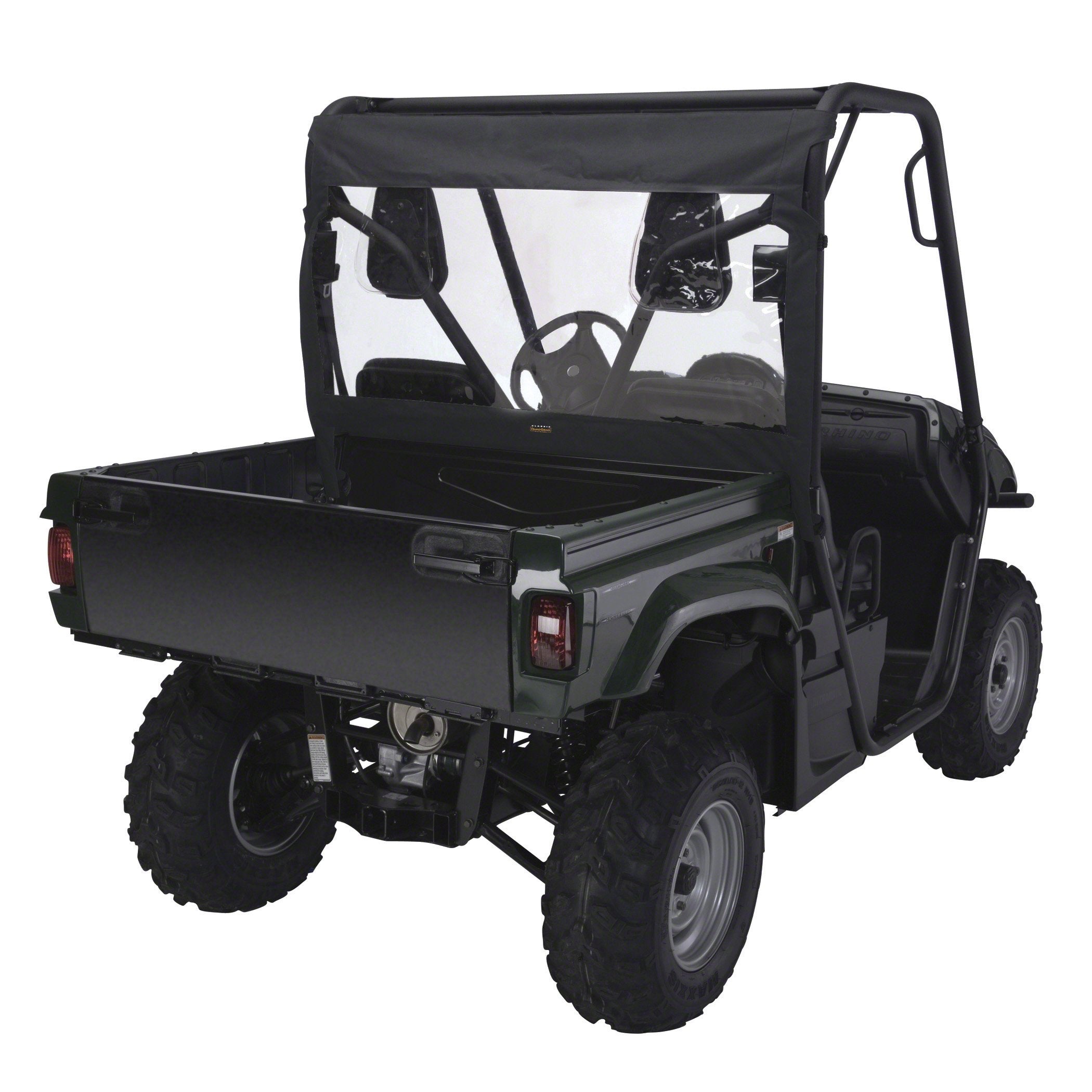 Classic Accessories Quadgear Utv Front/Rear Windshield, Fits Yamaha Rhino, Black