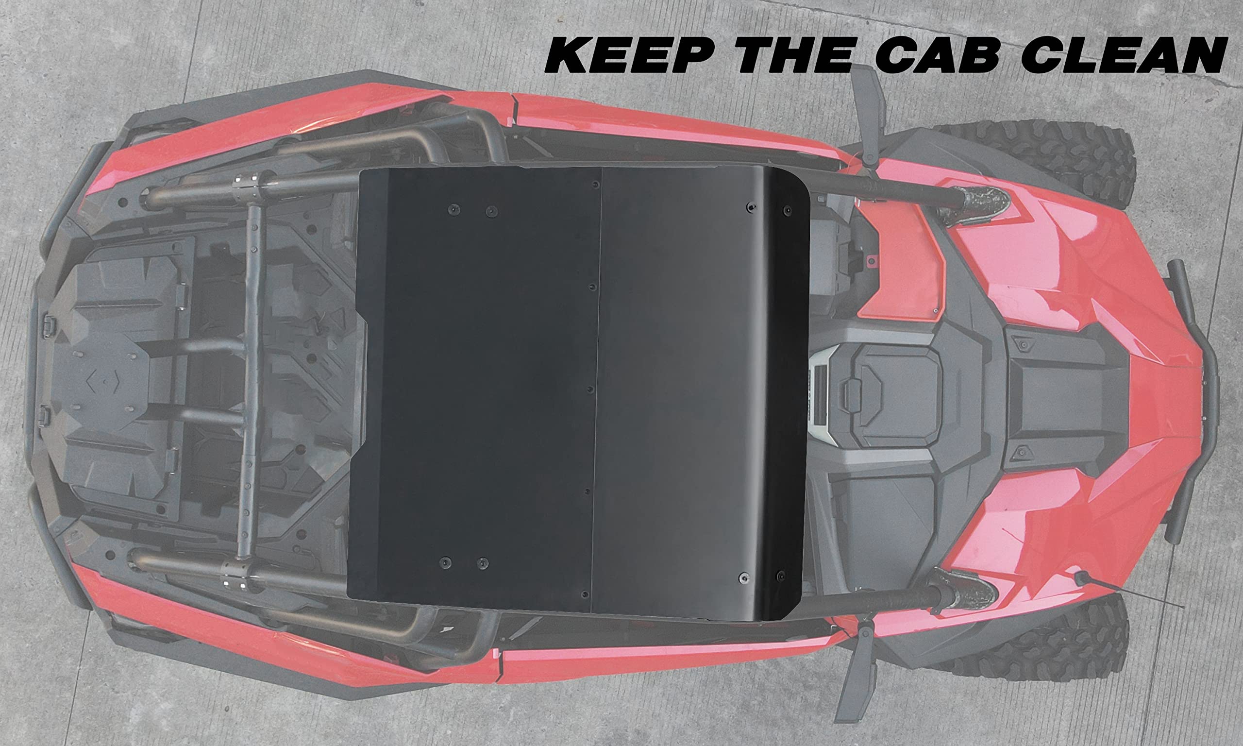 Sautvs Aluminum Roof Top For Rzr Rpo Xp/Pro S, Heavy Duty 2-Piece Combined Aluminum Roof 2 Seater Sun Visor Cover For Polaris Rzr Pro Xp Pro S/Rzr Turbo R 2020-2025 Accessories (Replace #2883743-458)