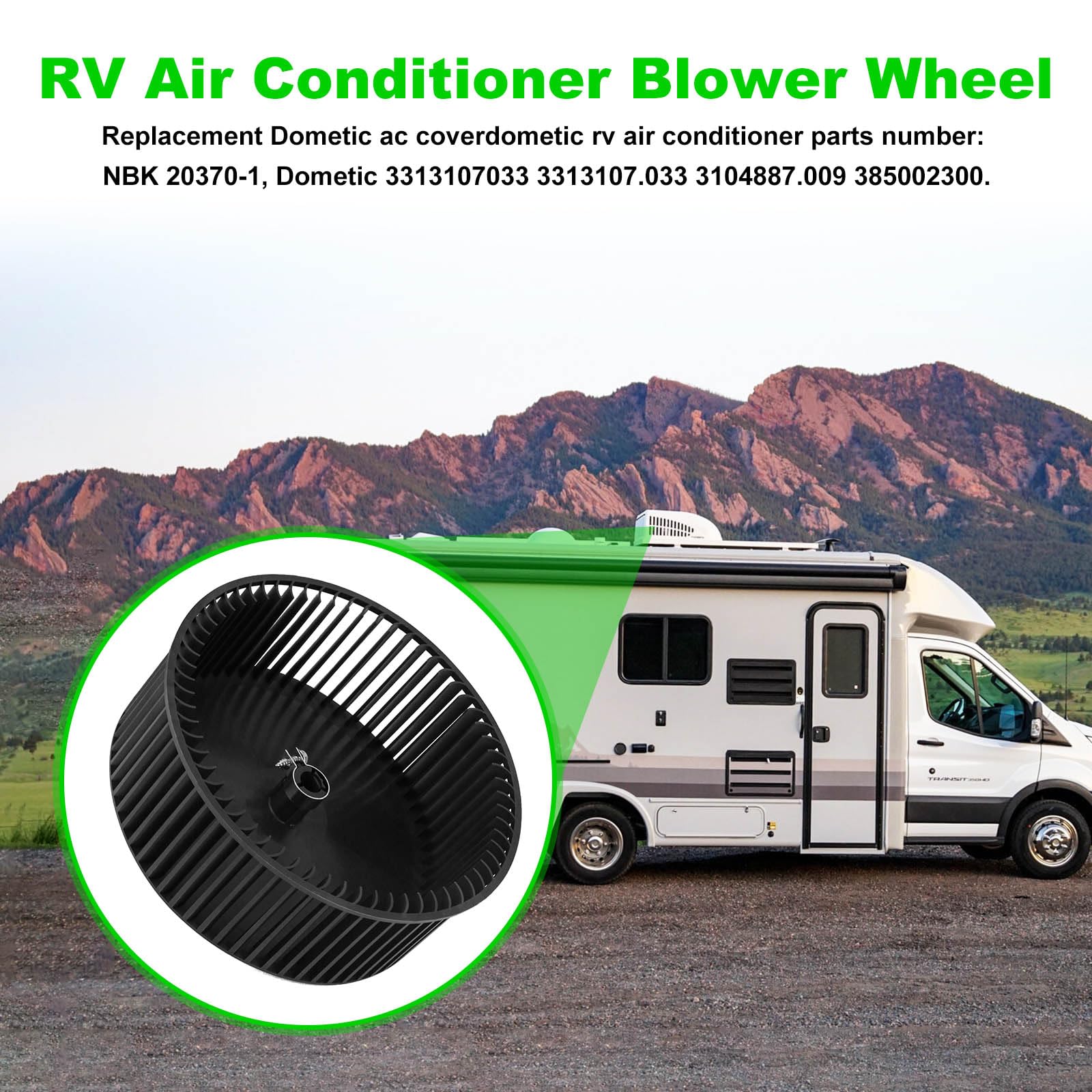 Dometic 3313107.033 Wheel,Blower