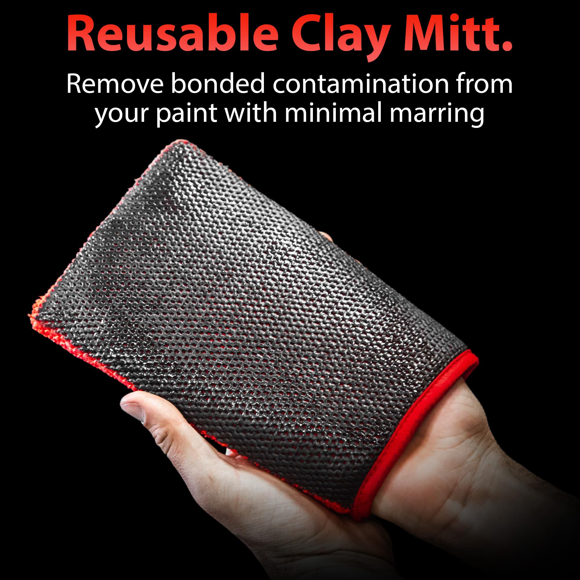 Adam'S Polishes Clay Mitt - Medium Grade Clay Bar Infused Mitt | Car Detailing Glove Quickly Removes Debris From Your Paint, Gla